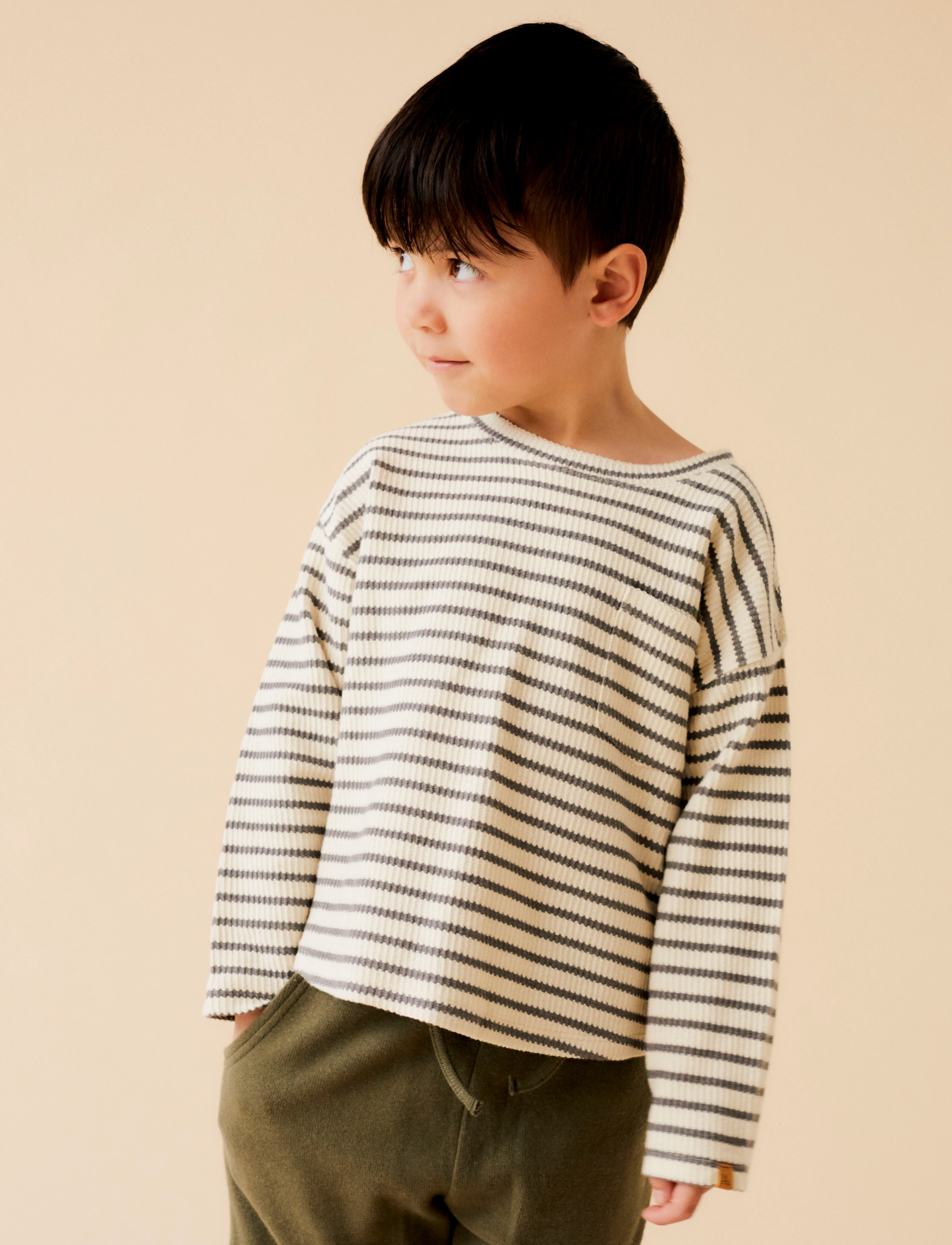 Lil'Atelier - NMMTADEO LS RLX TOP LIL - turtledove - 2
