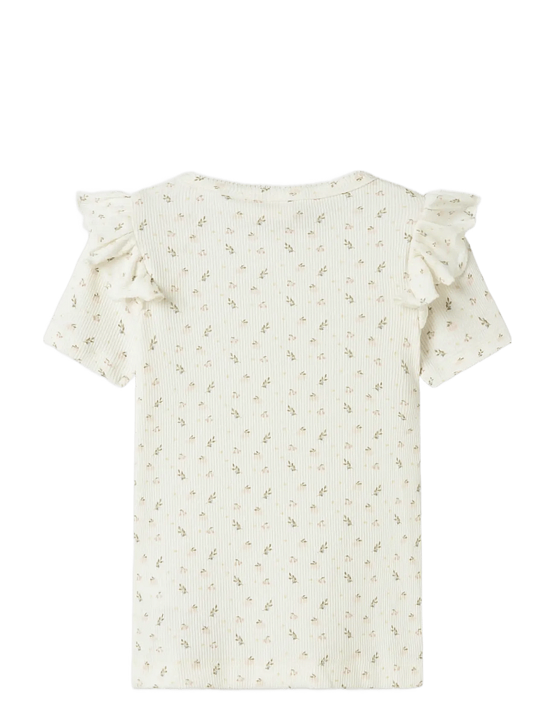 Lil'Atelier - NMFGAGO KUO SS SLIM TOP LIL - kurzärmelige - coconut milk - 1