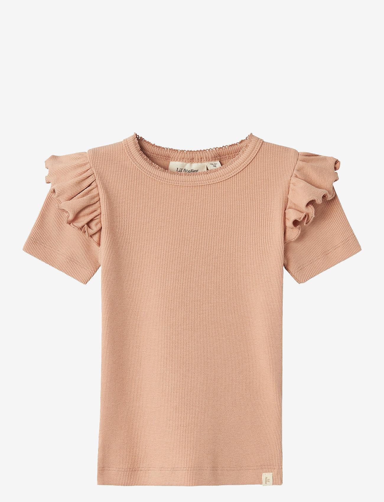 Lil'Atelier - NMFGAGO KUO SS SLIM TOP LIL - mahogany rose - 0