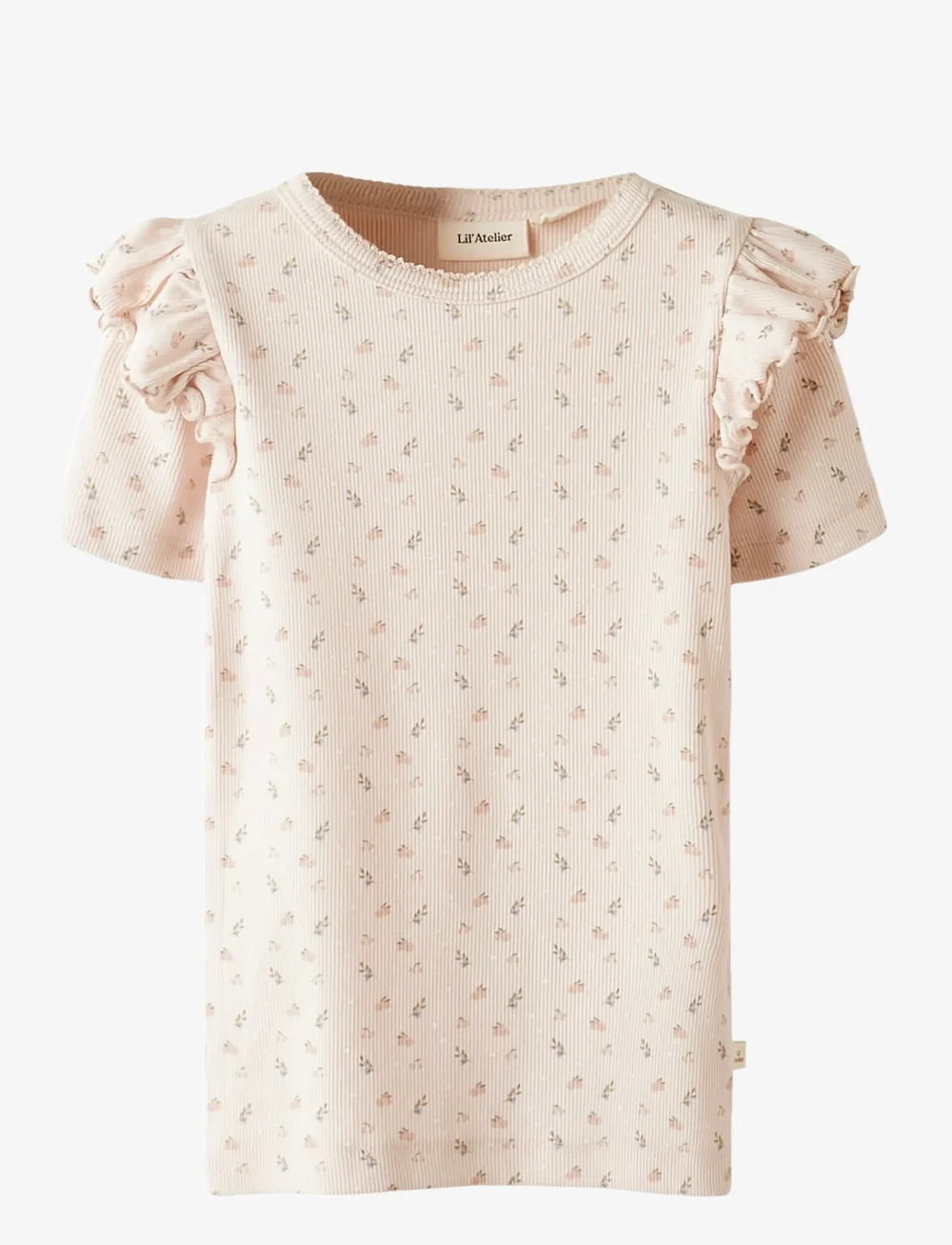 Lil'Atelier - NMFGAGO KUO SS SLIM TOP LIL - lühikeste varrukatega t-särgid - peach blush - 0