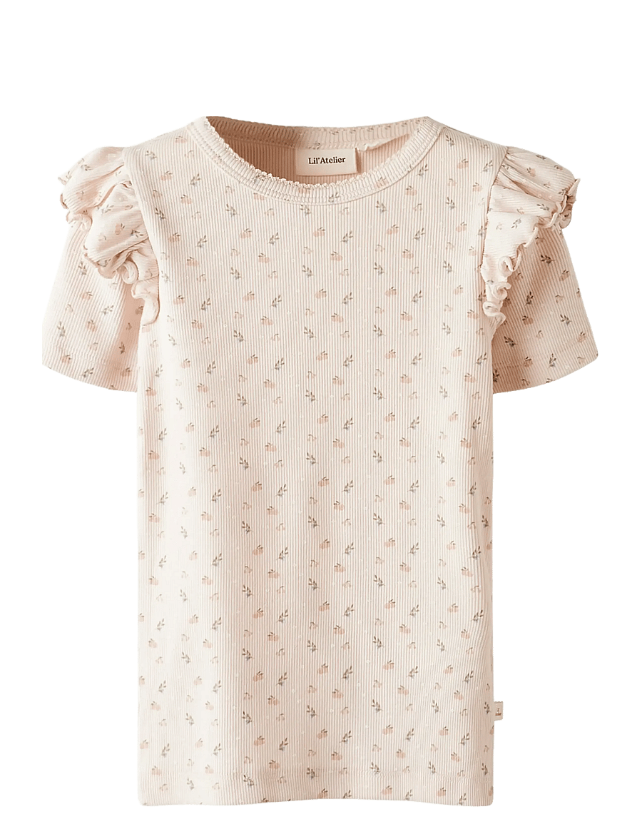 Lil'Atelier - NMFGAGO KUO SS SLIM TOP LIL - peach blush - 0