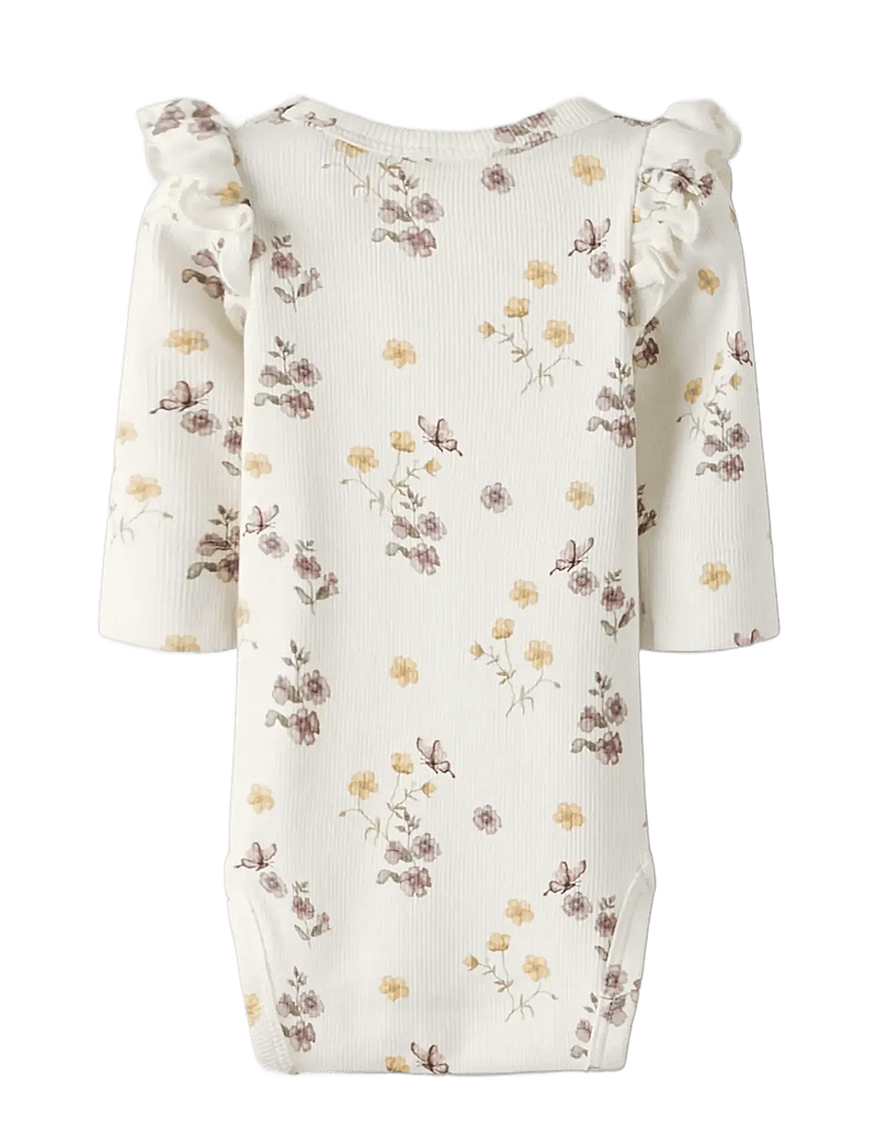 Lil'Atelier - NBFGAVO EKO LS SLIM BODY LIL NOOS - langärmelige bodys - coconut milk - 2