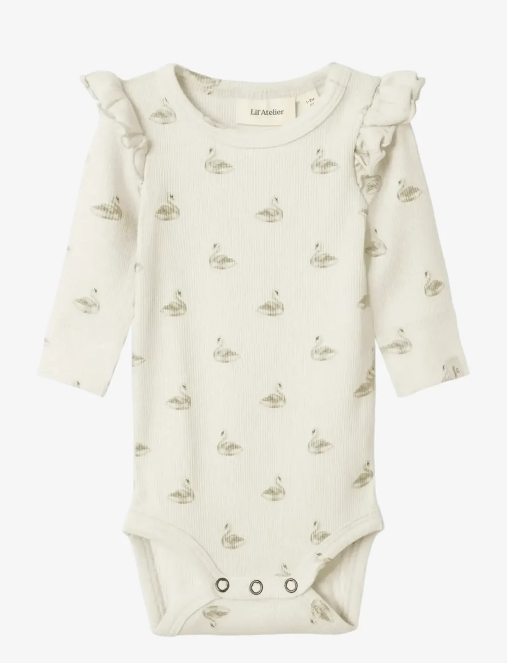 Lil'Atelier - NBFGAVO EKO LS SLIM BODY LIL NOOS - bodies à manches longues - pastel parchment - 0