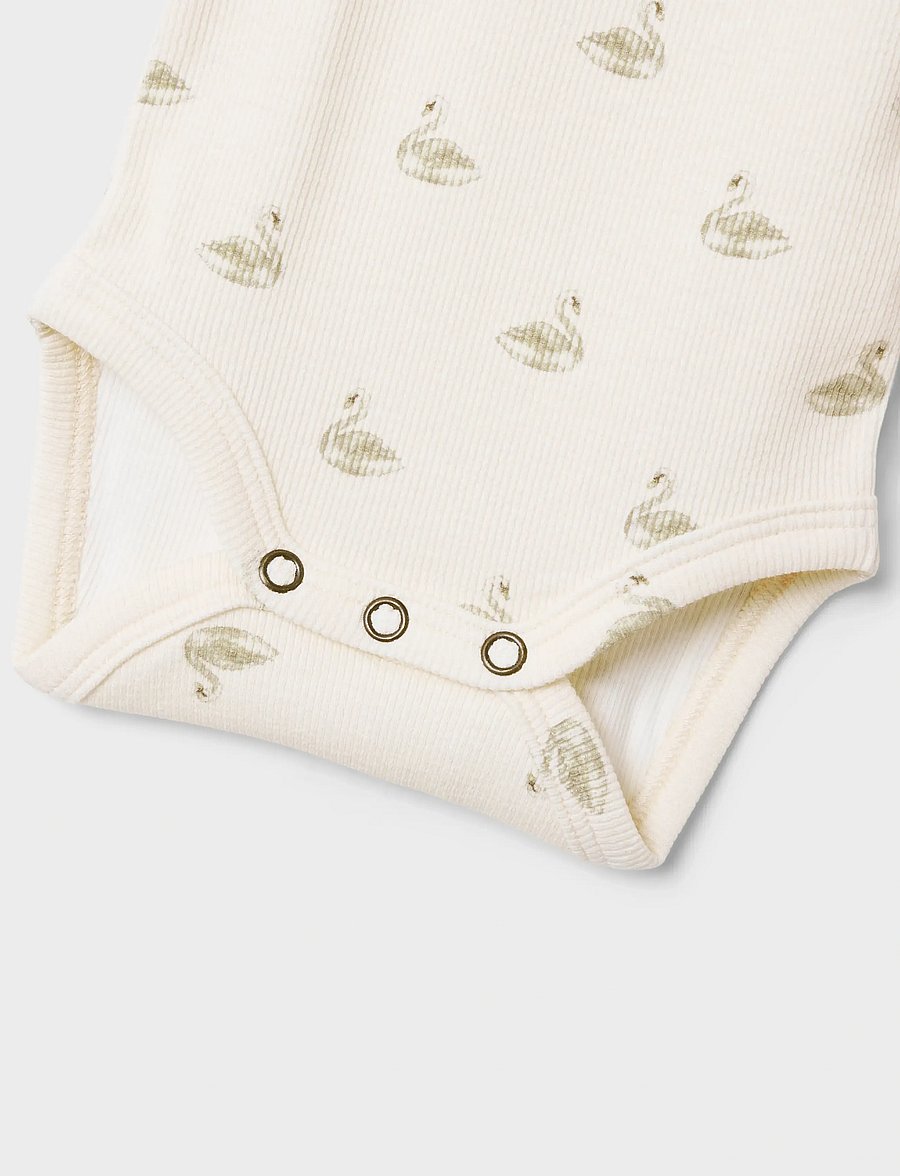 Lil'Atelier - NBFGAVO EKO LS SLIM BODY LIL NOOS - bodies à manches longues - pastel parchment - 3