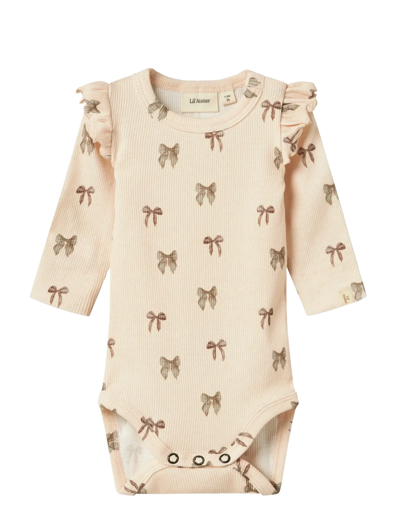 Lil'Atelier NBFGAVO EKO LS SLIM BODY LIL NOOS - Bodies - SILVER PEONY / beige
