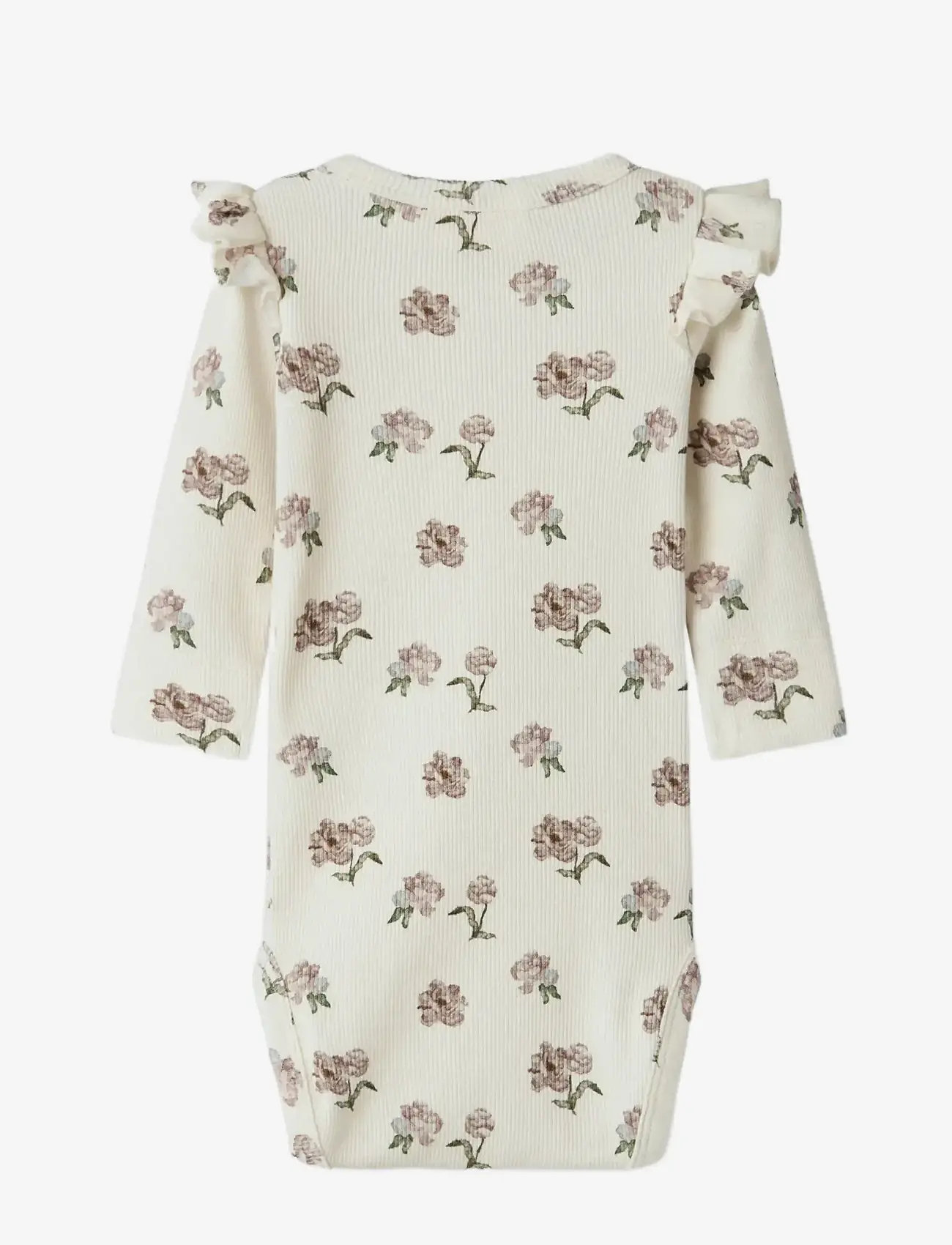 Lil'Atelier - NBFGAVO EKO LS SLIM BODY LIL NOOS - langærmede bodyer - turtledove - 1