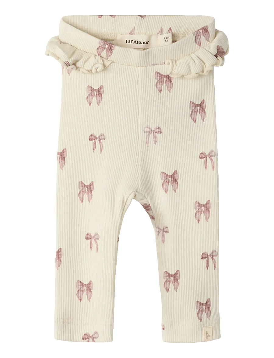 Lil'Atelier - NBFGAVO EFI SLIM LEGGING LIL NOOS - leggings - turtledove - 0