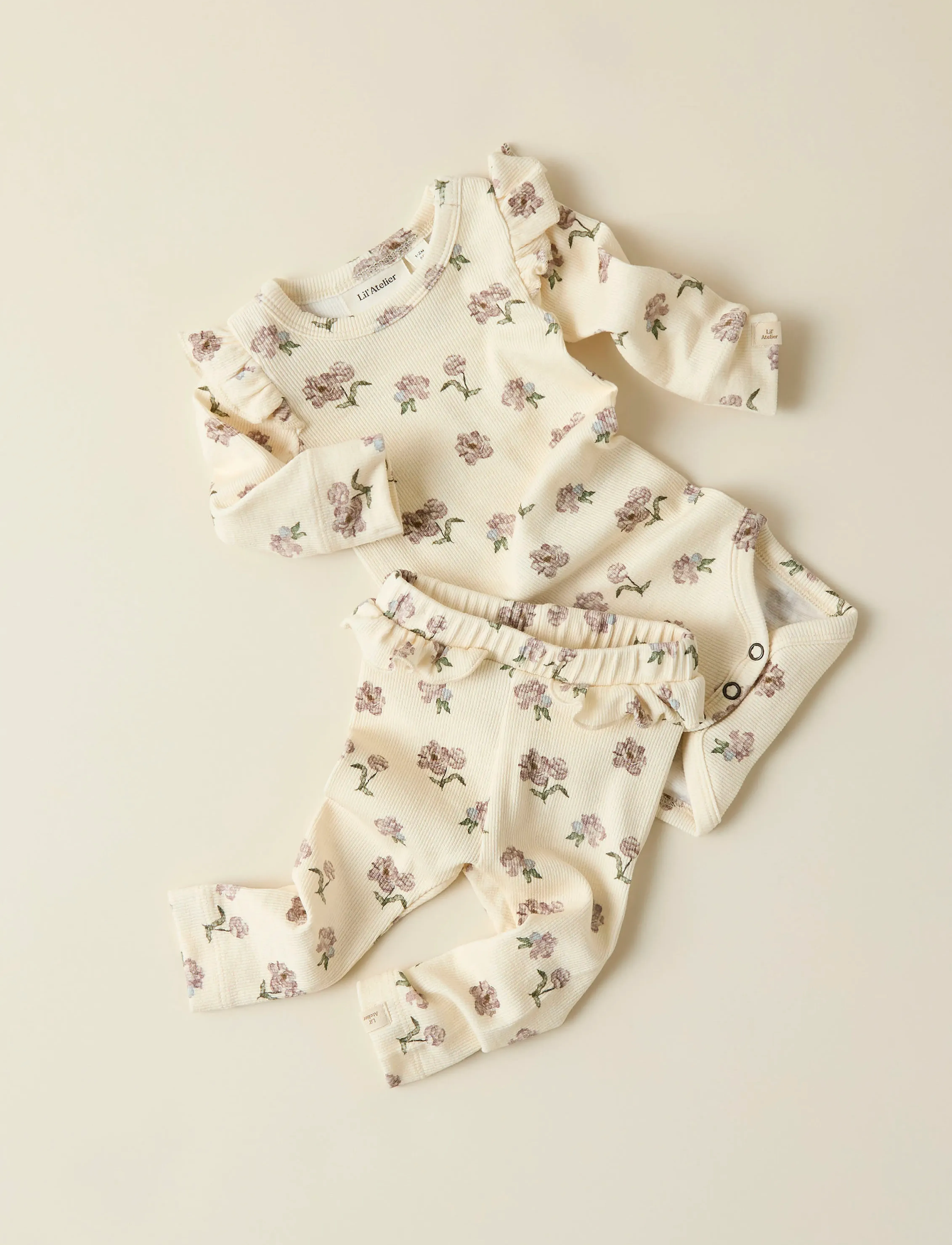 Lil'Atelier - NBFGAVO EFI SLIM LEGGING LIL NOOS - leggings - turtledove - 3