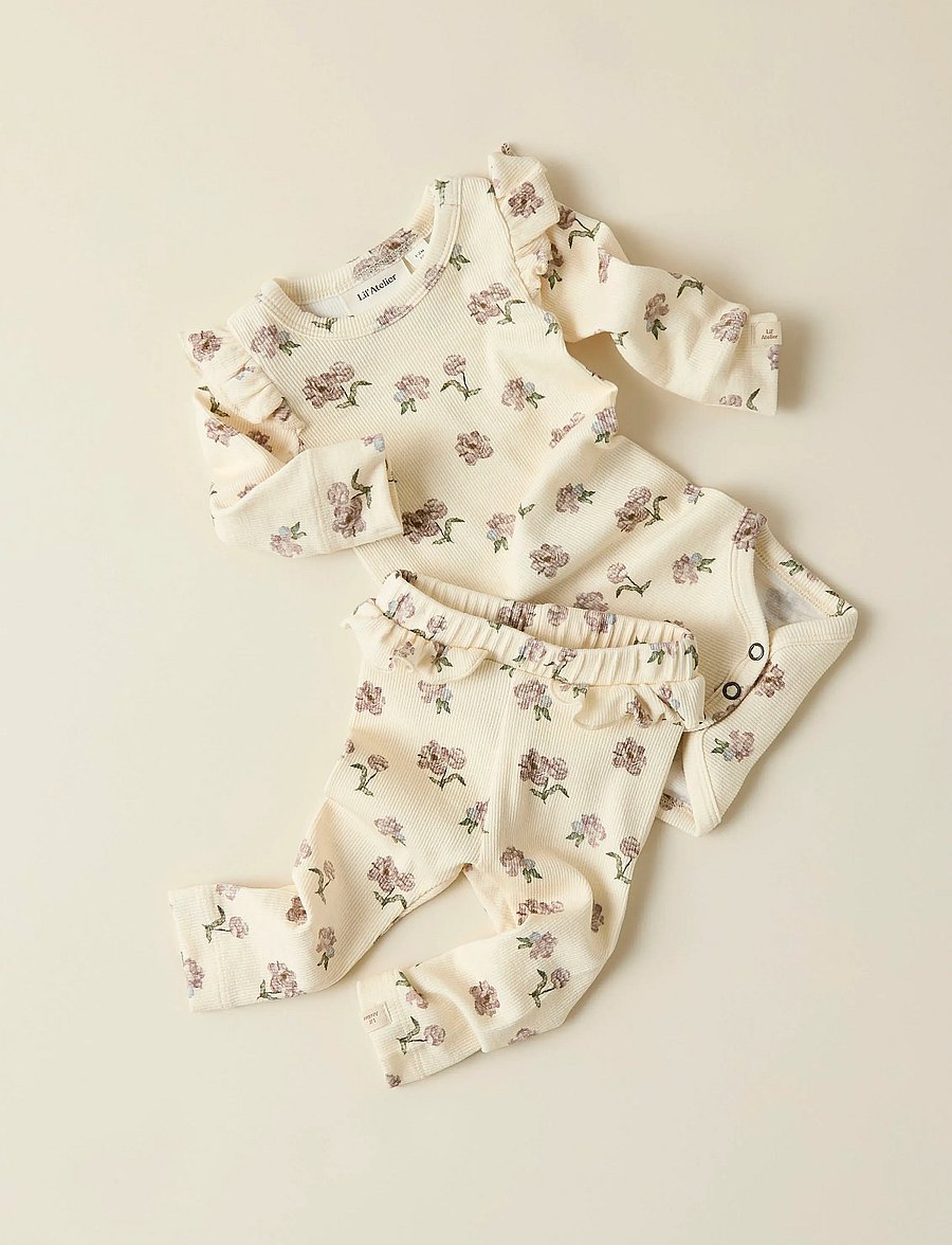 Lil'Atelier - NBFGAVO EFI SLIM LEGGING LIL NOOS - leggings - turtledove - 3