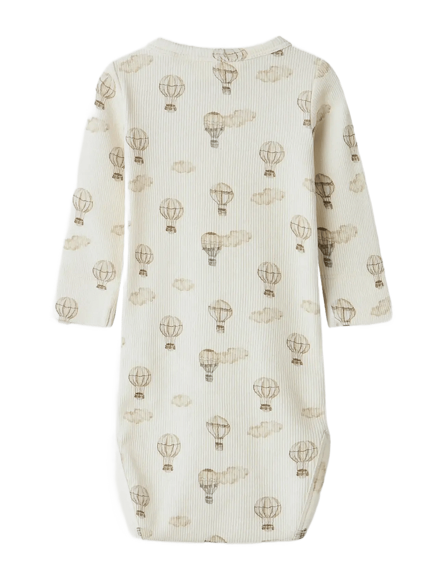 Lil'Atelier - NBNGAVO EMO LS SLIM BODY LIL NOOS - långärmade bodies - turtledove - 2
