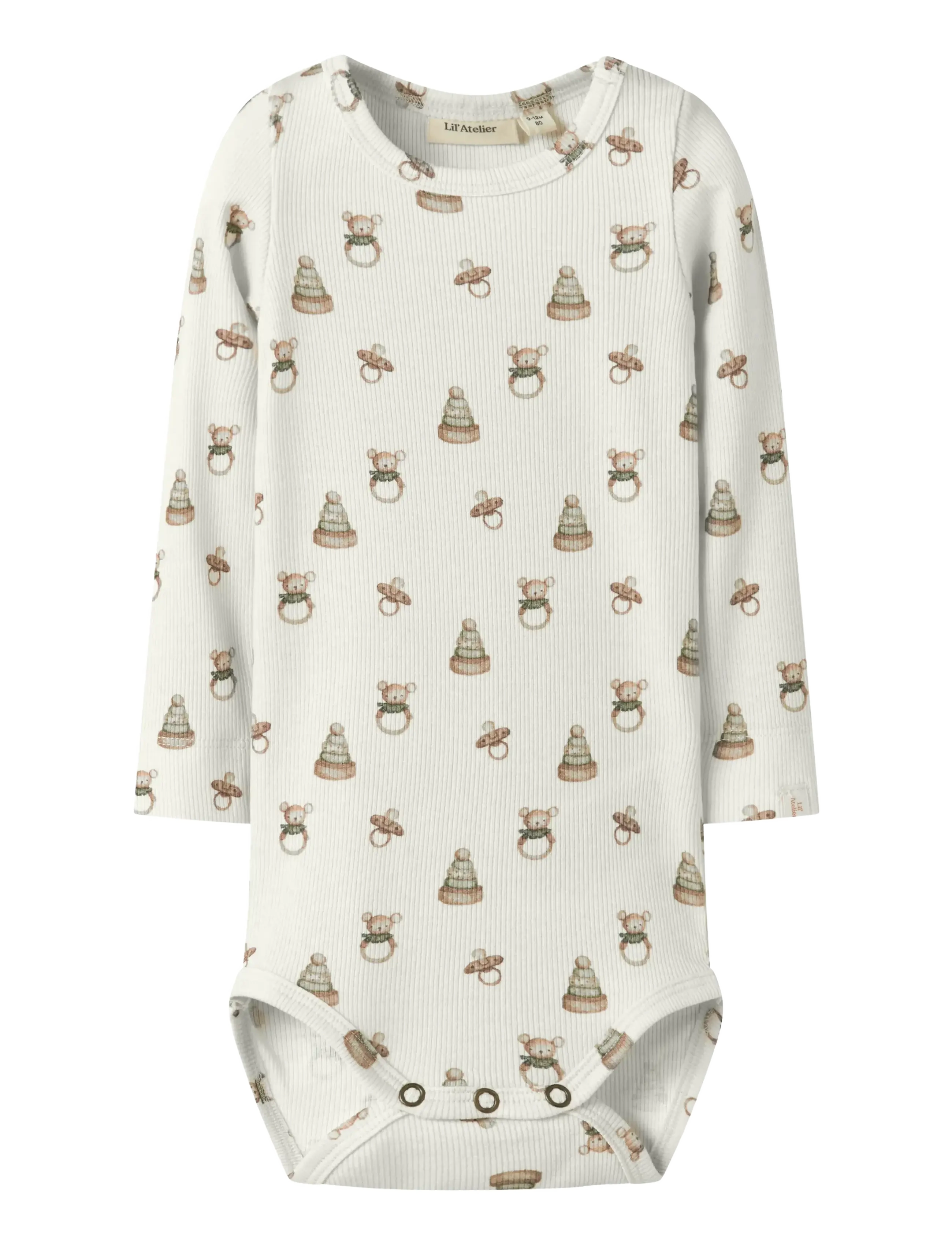 Lil'Atelier NBNGAVO EMO LS SLIM BODY LIL NOOS - Bodies - TURTLEDOVE / cream