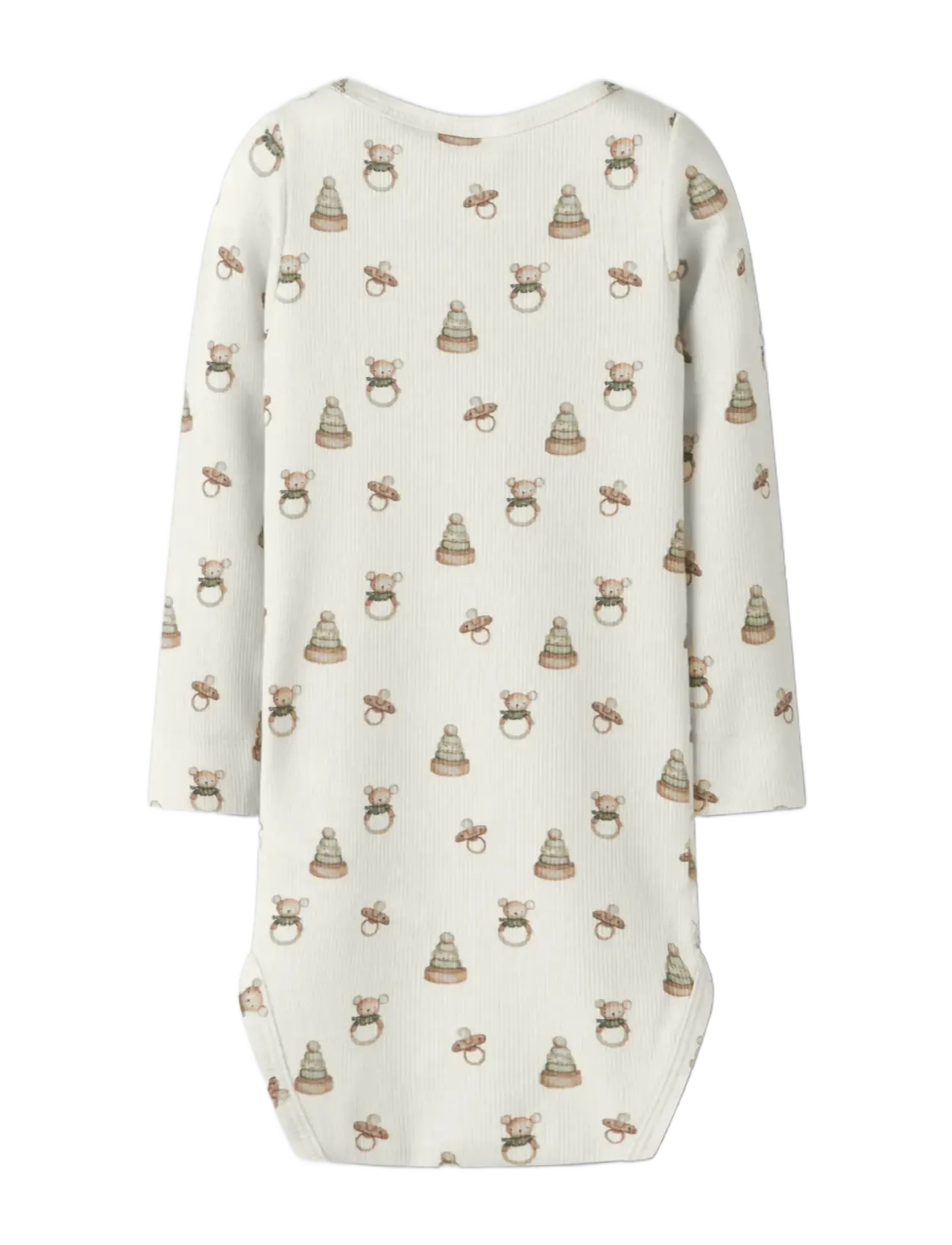 Lil'Atelier - NBNGAVO EMO LS SLIM BODY LIL NOOS - langærmede bodyer - turtledove - 2