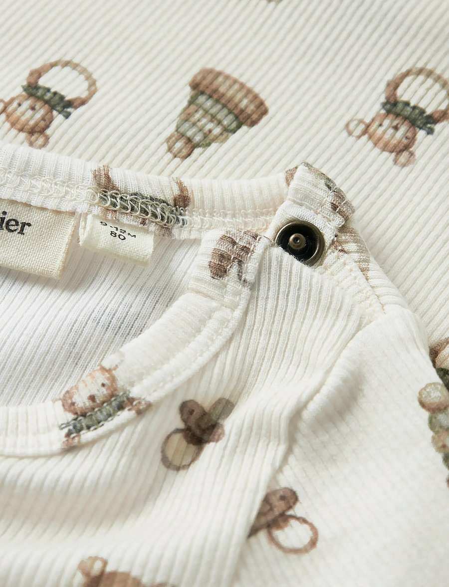 Lil'Atelier - NBNGAVO EMO LS SLIM BODY LIL NOOS - pikkade varrukatega bodid - turtledove - 3