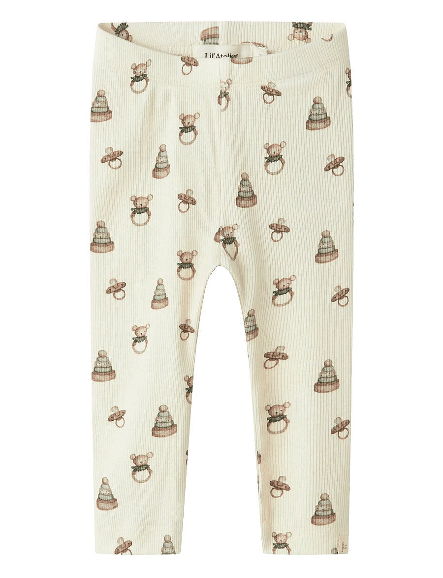 Lil'Atelier - NBNGAVO ELF SLIM LEGGING LIL NOOS - retuusid - turtledove - 1