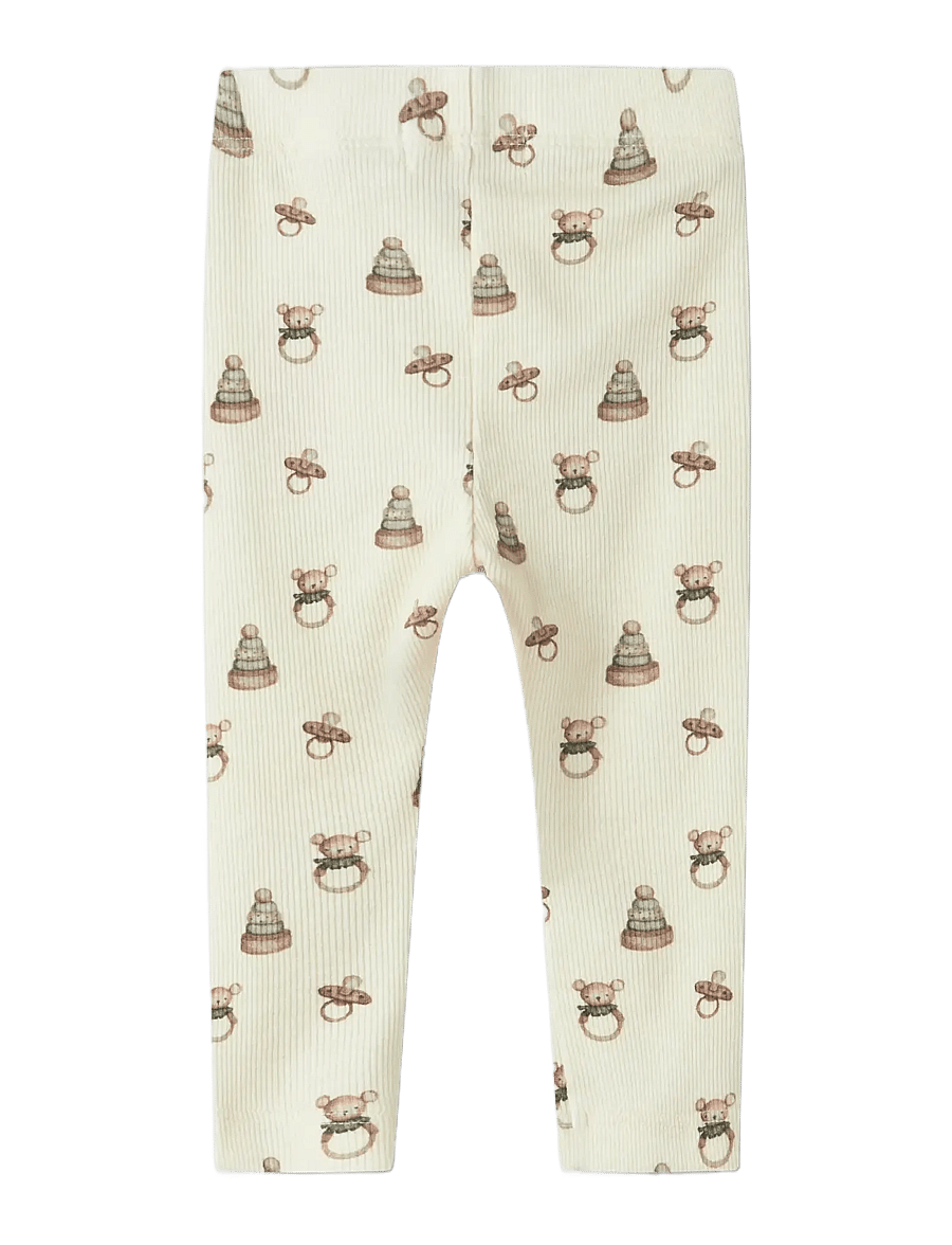 Lil'Atelier - NBNGAVO ELF SLIM LEGGING LIL NOOS - retuusid - turtledove - 2