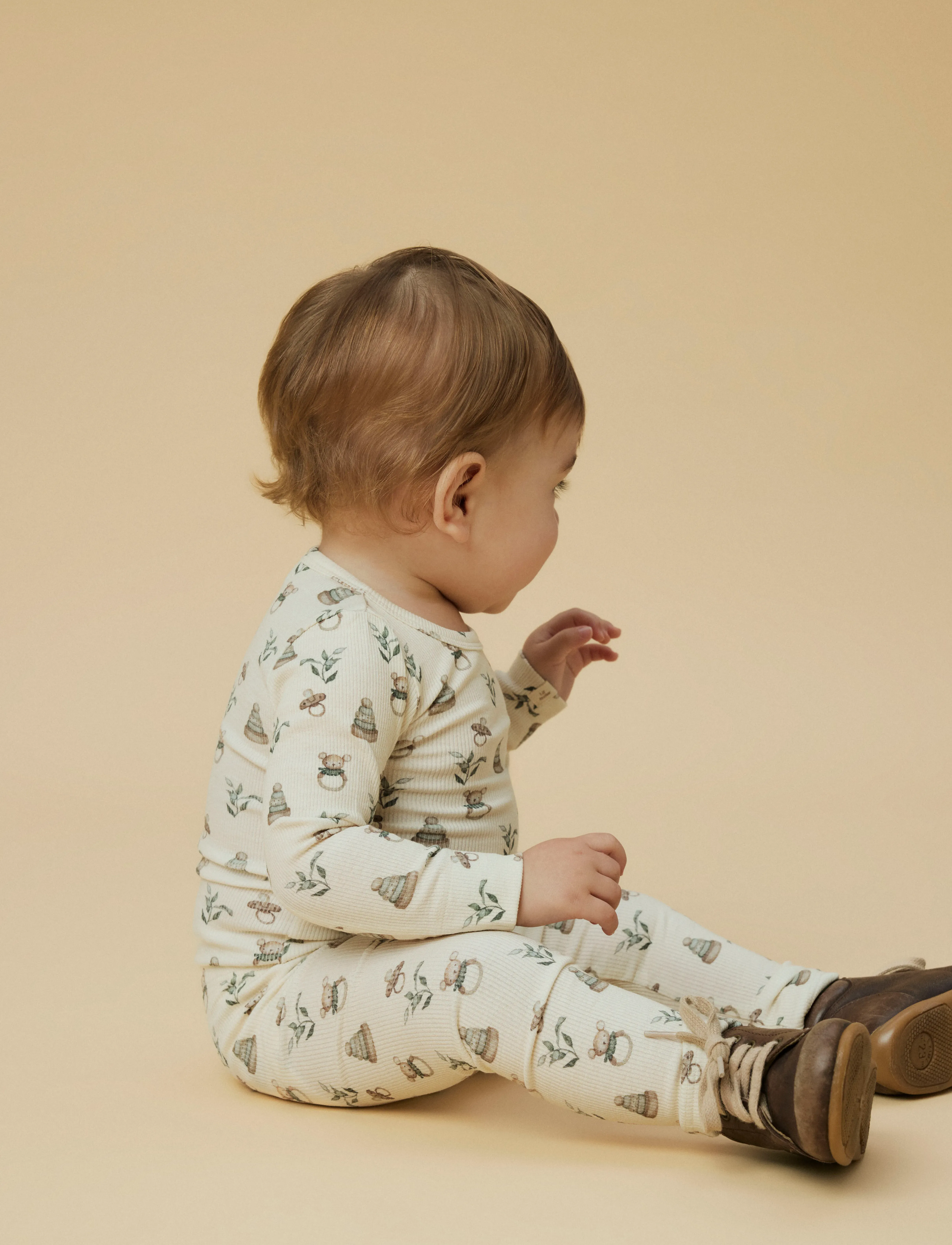 Lil'Atelier NBNGAVO ELF SLIM LEGGING LIL NOOS - Leggings - TURTLEDOVE / cream