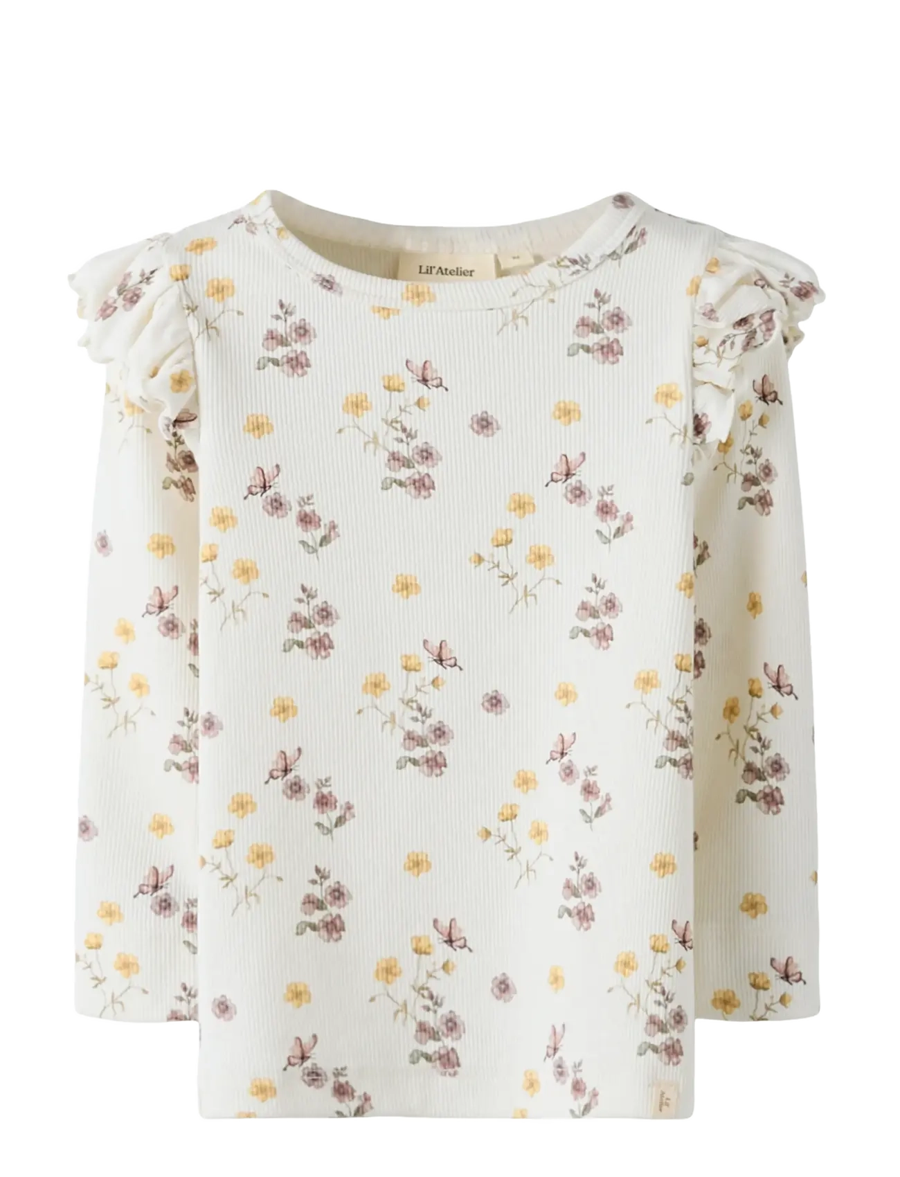 Lil'Atelier NMFGAVO EKO LS SLIM TOP LIL NOOS - 4 for 3 - COCONUT MILK / cream