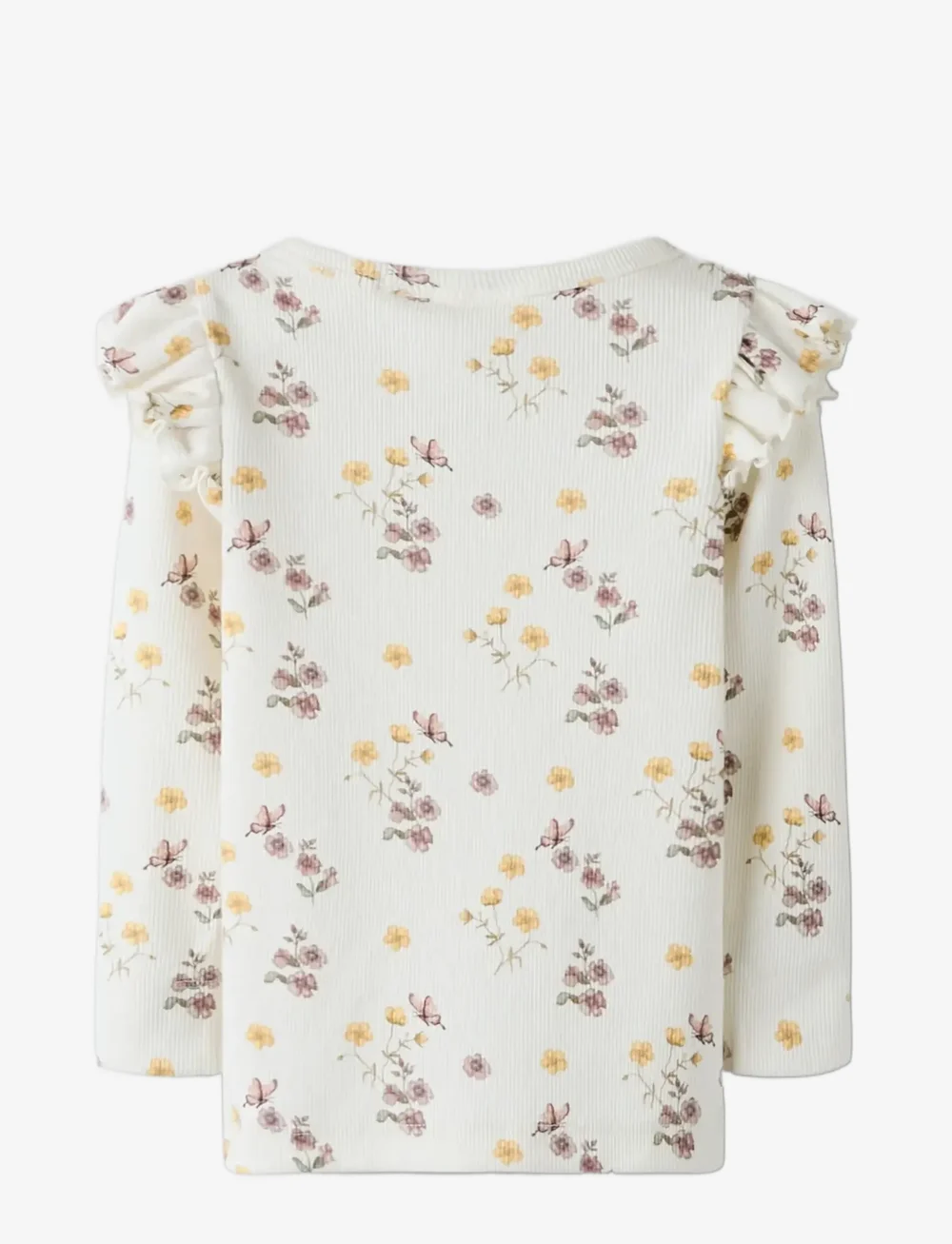 Lil'Atelier - NMFGAVO EKO LS SLIM TOP LIL NOOS - langærmede t-shirts - coconut milk - 2