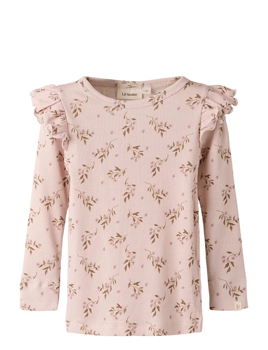Lil'Atelier - NMFGAVO EKO LS SLIM TOP LIL NOOS - pikkade varrukatega t-särgid - hushed violet - 0