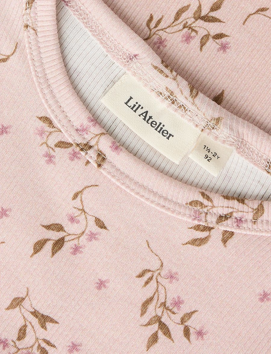 Lil'Atelier - NMFGAVO EKO LS SLIM TOP LIL NOOS - pikkade varrukatega t-särgid - hushed violet - 2