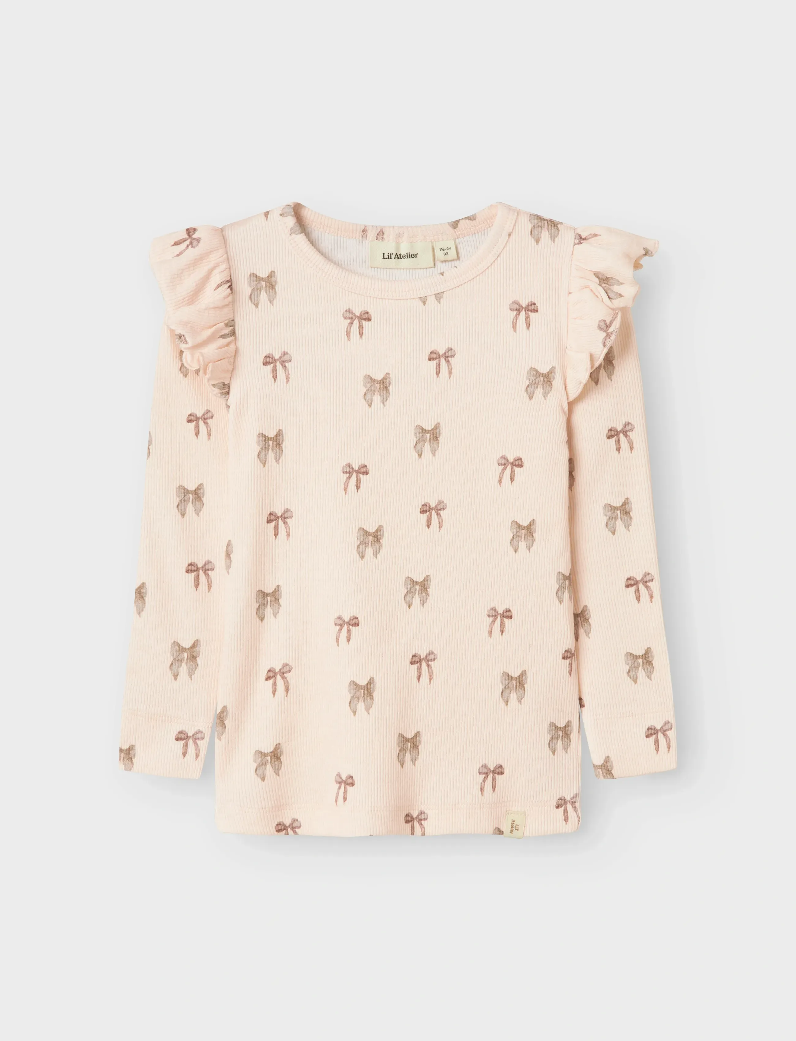 Lil'Atelier - NMFGAVO EKO LS SLIM TOP LIL NOOS - t-shirts à manches longues - silver peony - 3