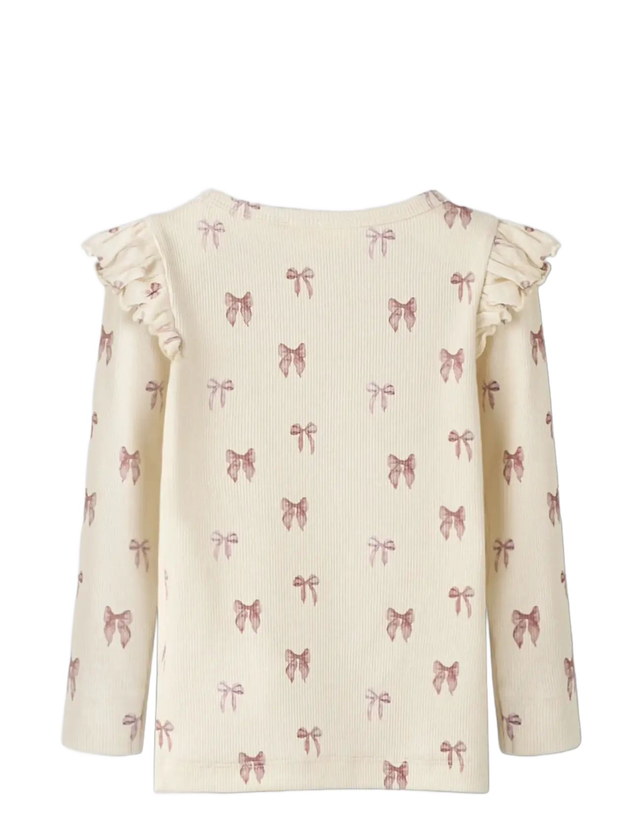 Lil'Atelier - NMFGAVO EKO LS SLIM TOP LIL NOOS - langærmede t-shirts - turtledove - 1
