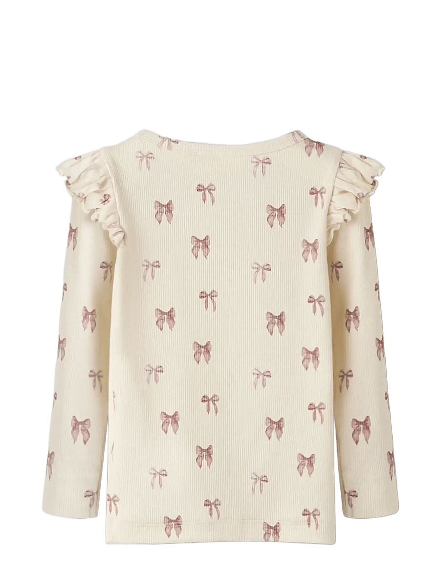 Lil'Atelier - NMFGAVO EKO LS SLIM TOP LIL NOOS - langärmelig - turtledove - 1