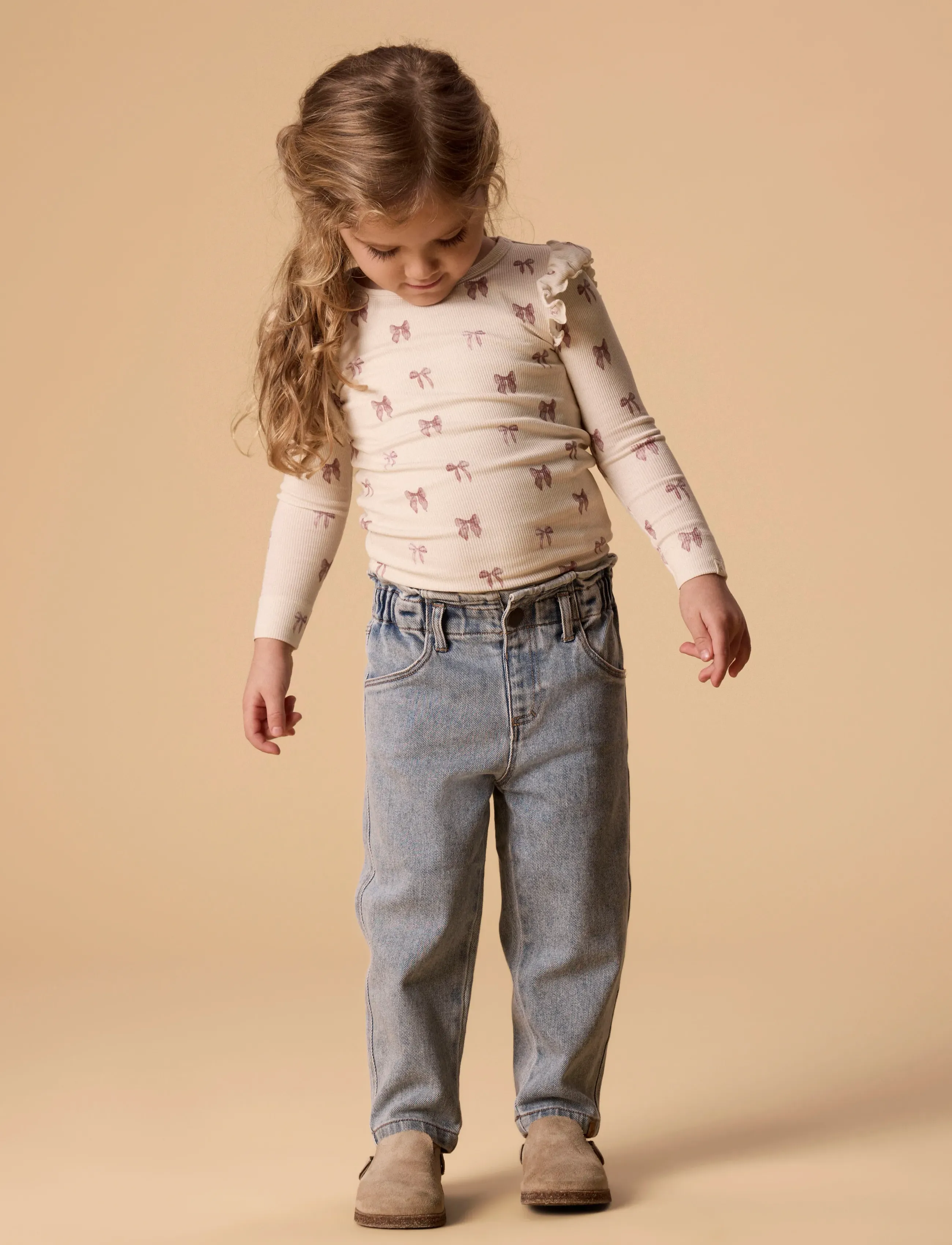 Lil'Atelier - NMFGAVO EKO LS SLIM TOP LIL NOOS - langærmede t-shirts - turtledove - 2