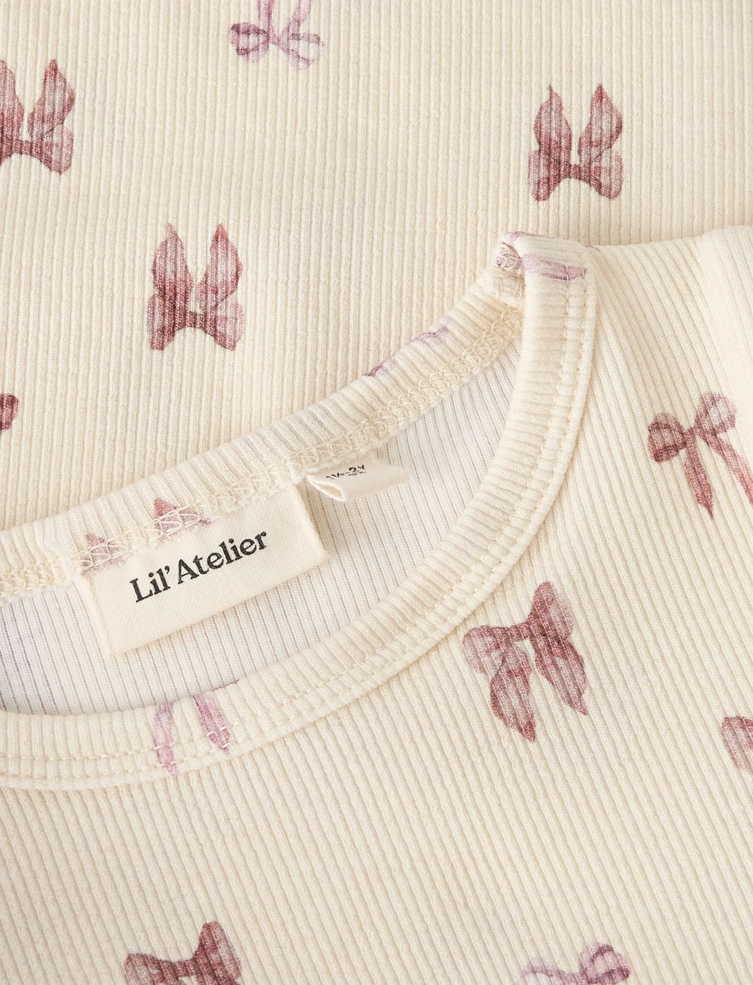 Lil'Atelier - NMFGAVO EKO LS SLIM TOP LIL NOOS - langærmede t-shirts - turtledove - 4
