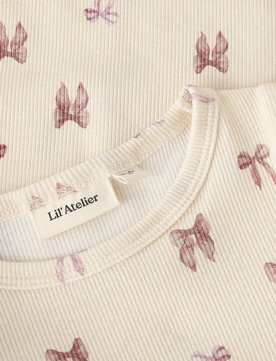 Lil'Atelier - NMFGAVO EKO LS SLIM TOP LIL NOOS - langärmelig - turtledove - 4