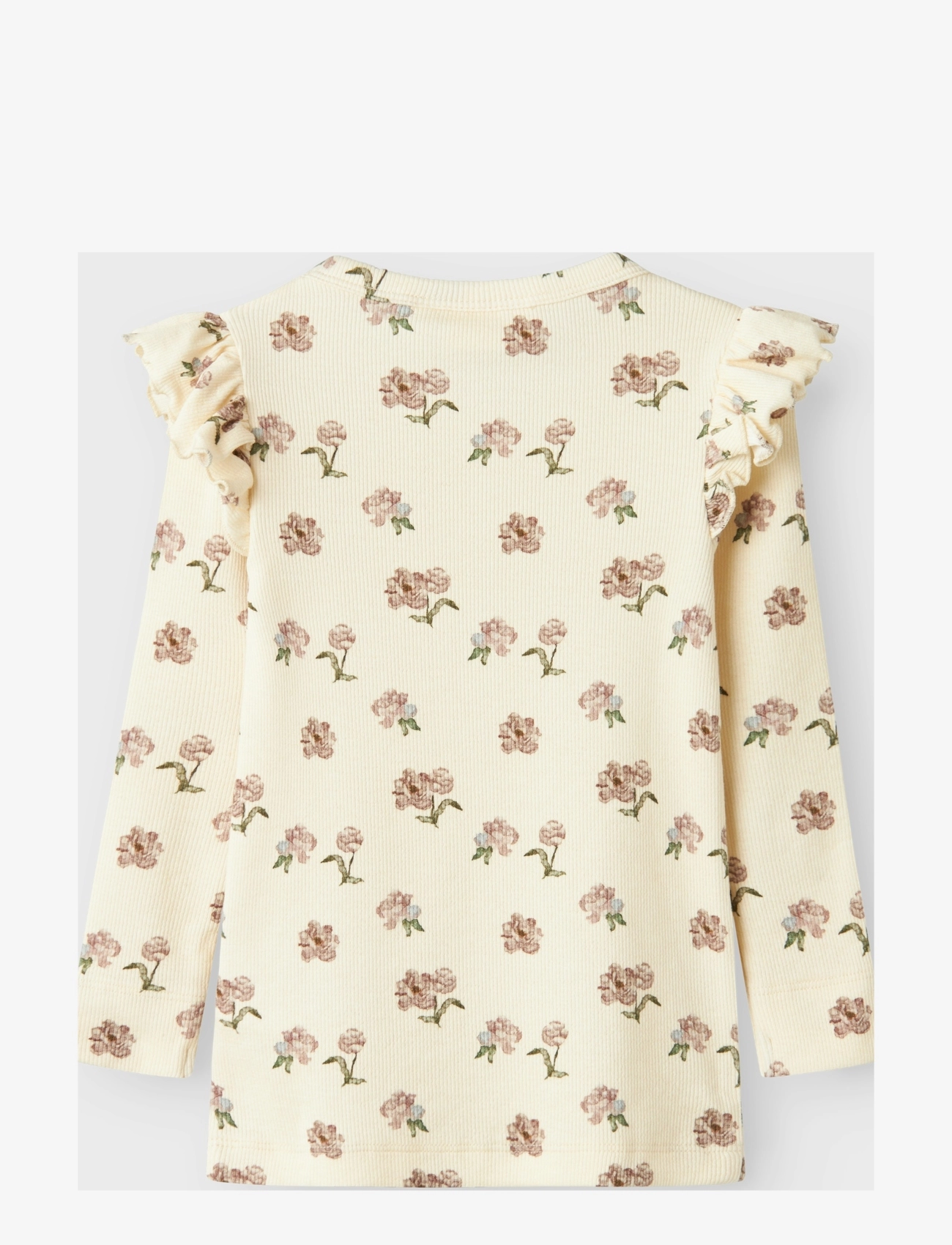 Lil'Atelier - NMFGAVO EKO LS SLIM TOP LIL NOOS - pitkähihaiset t-paidat - turtledove - 1
