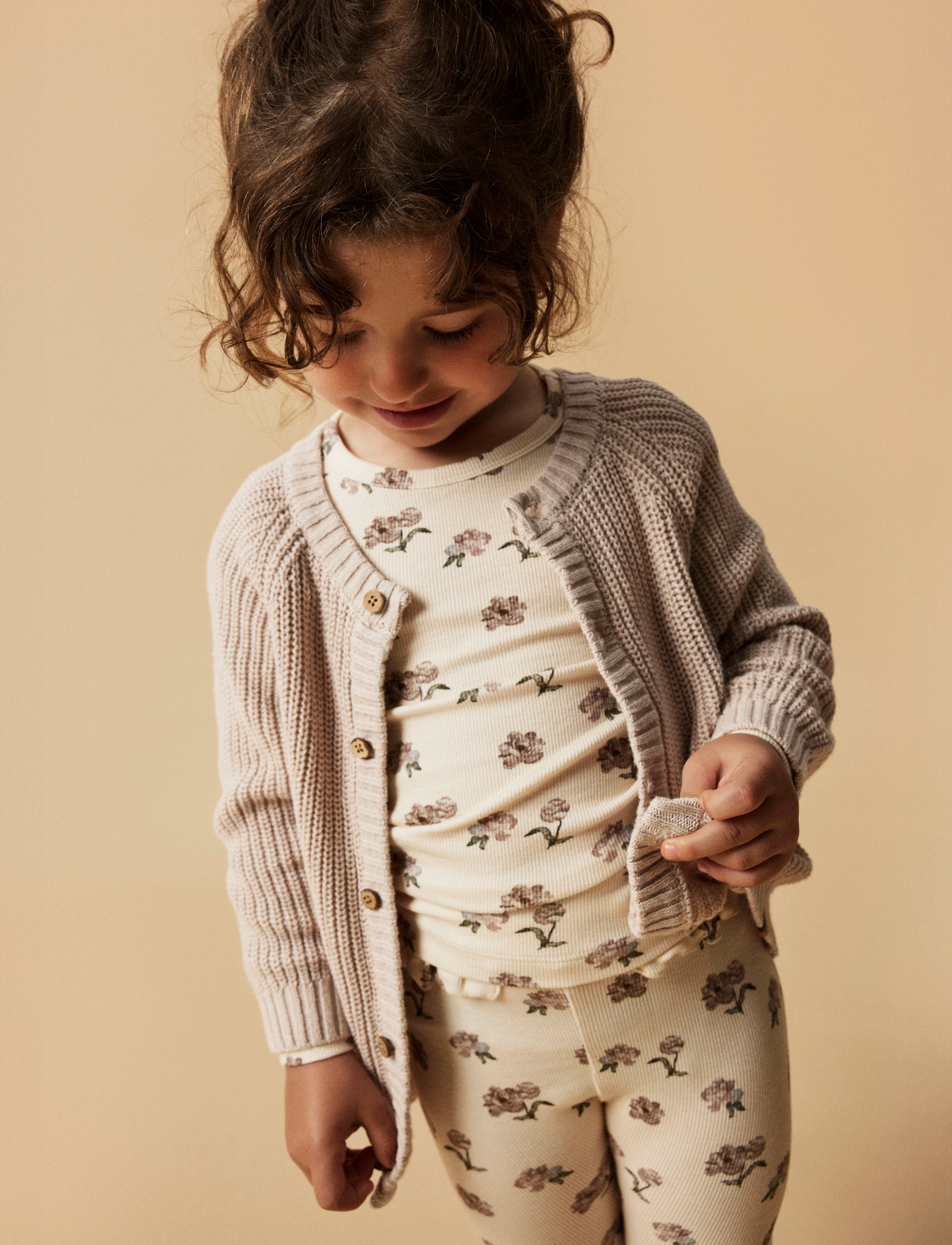 Lil'Atelier - NMFGAVO EKO LS SLIM TOP LIL NOOS - pitkähihaiset t-paidat - turtledove - 5