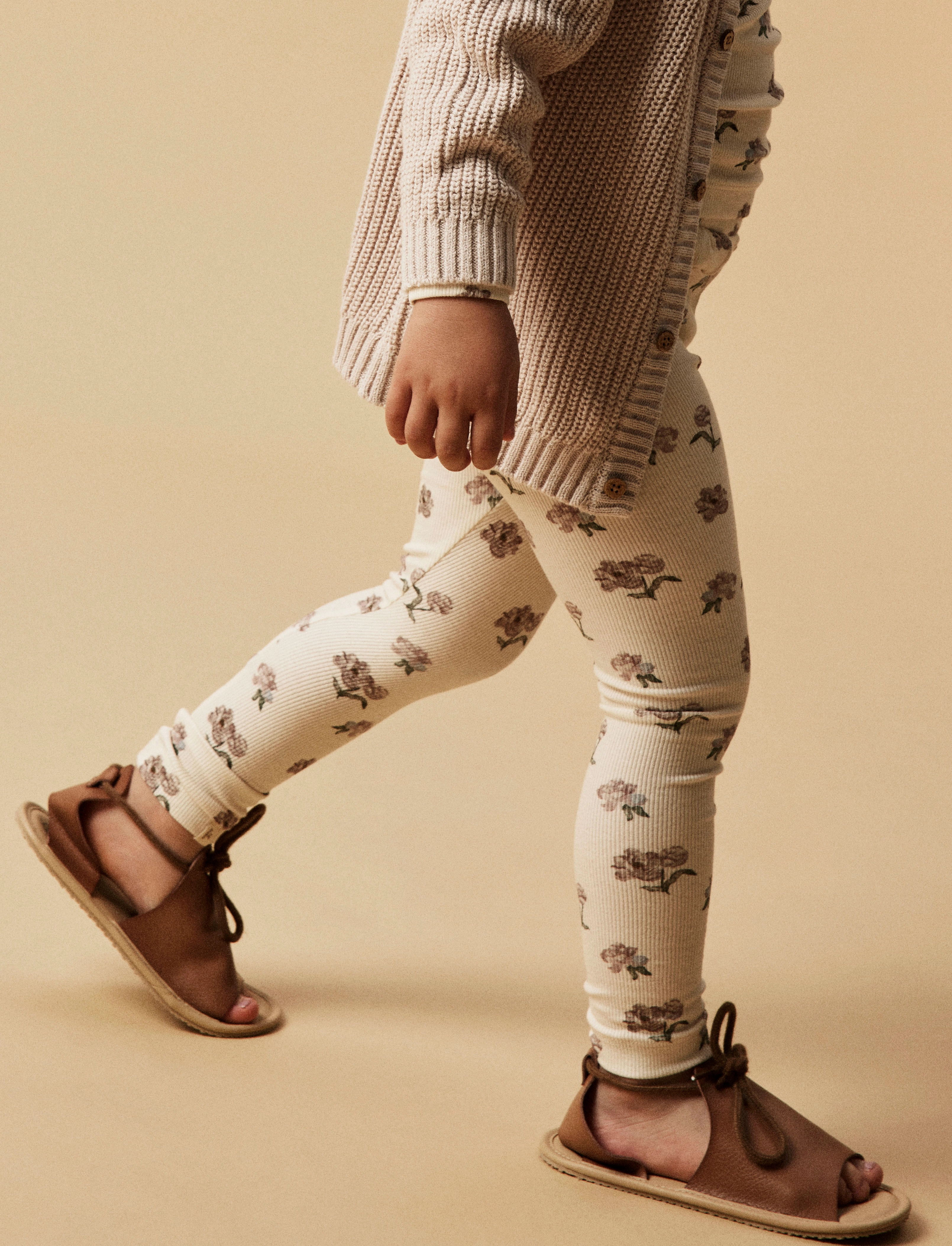 Lil'Atelier - NMFGAVO EFI SLIM LEGGING LIL NOOS - leggings - turtledove - 4