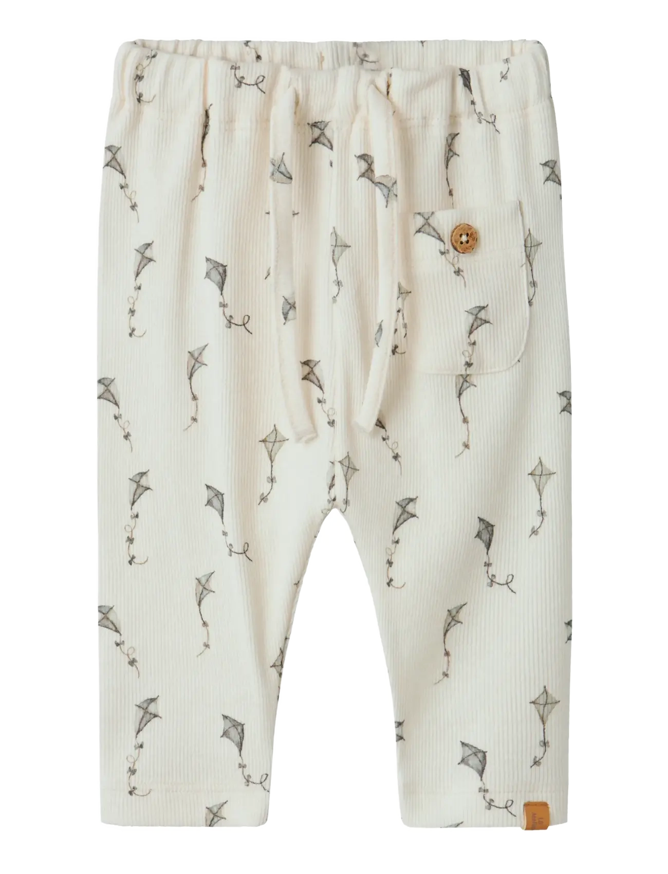 Lil'Atelier NBMGAVO ELO LOOSE PANT LIL NOOS - Byxor - TURTLEDOVE / cream