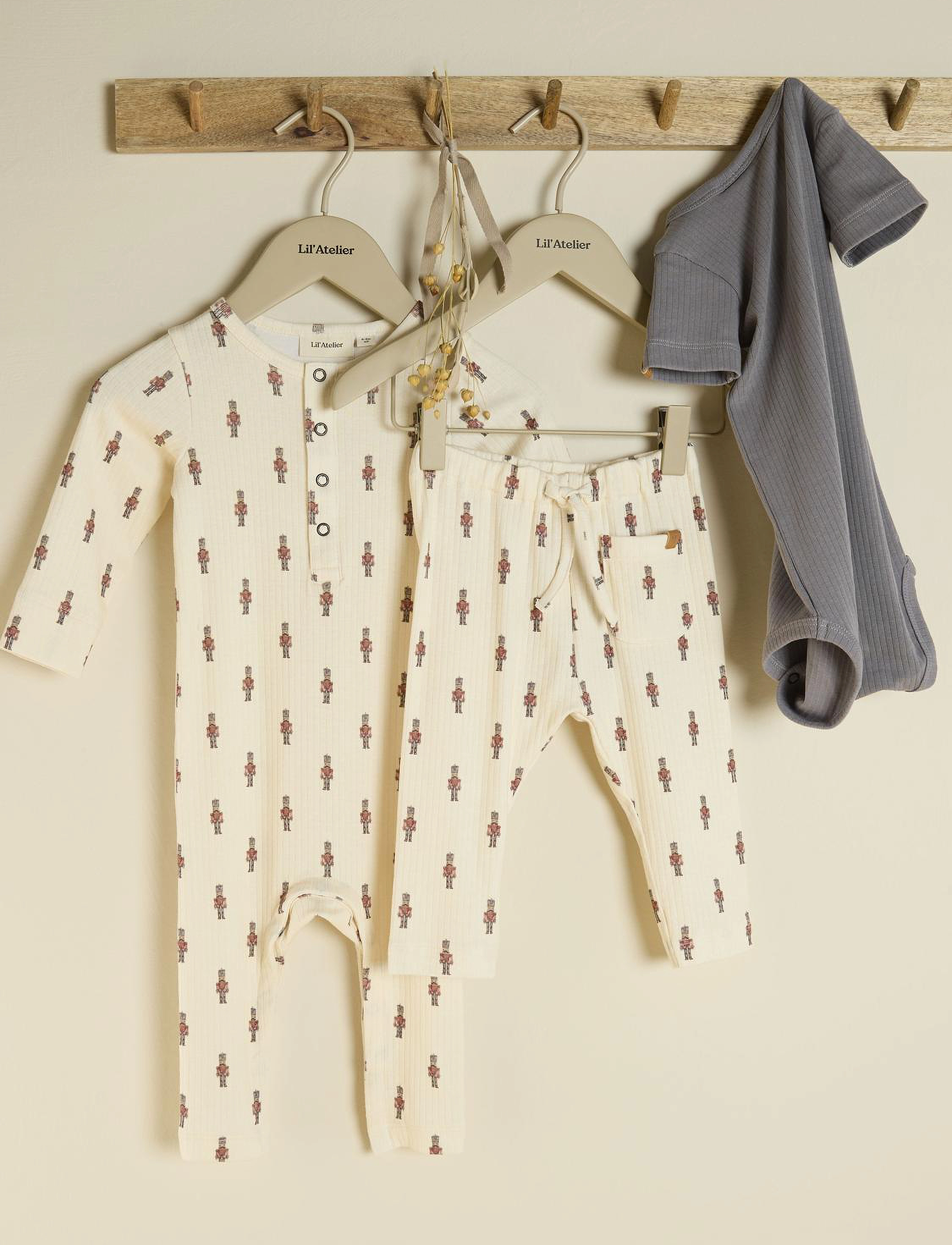 Lil'Atelier - NBMGIO BIF LS SLIM SUIT LIL - turtledove - 2