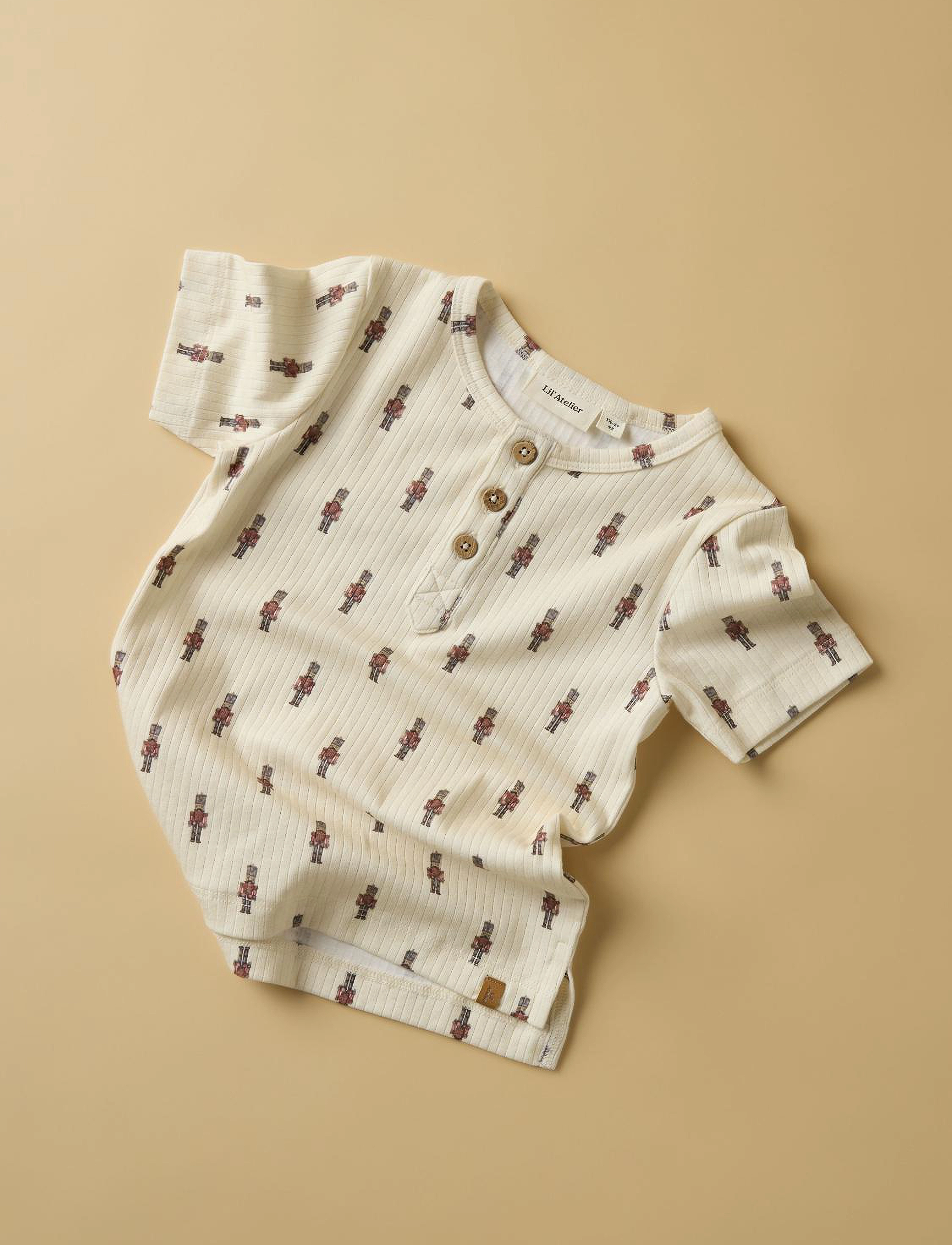 Lil'Atelier - NMMGIO BOA SS SLIM TOP LIL - turtledove - 4