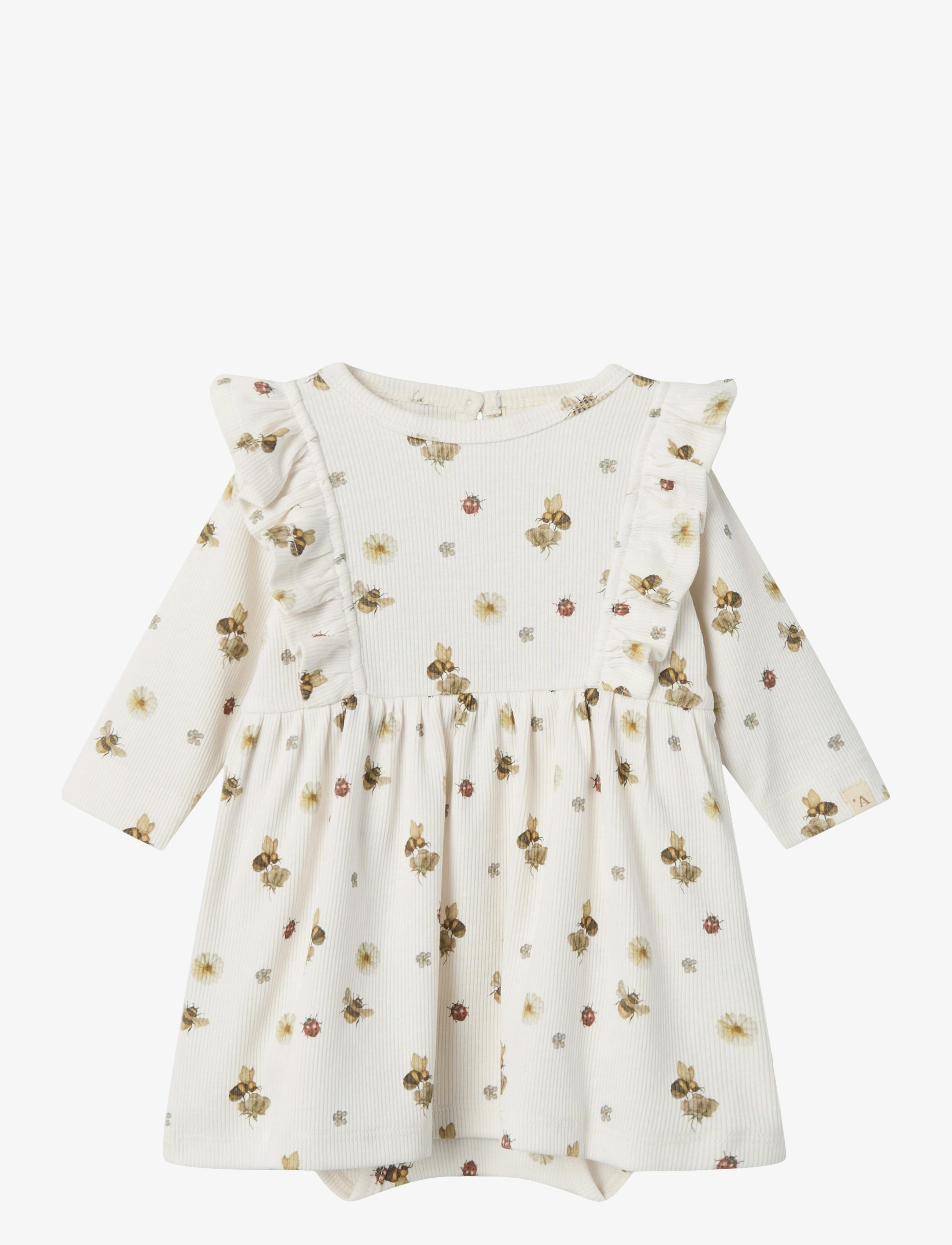 Lil'Atelier - NBFLAVO ENA LS BODY DRESS LIL - coconut milk - 1