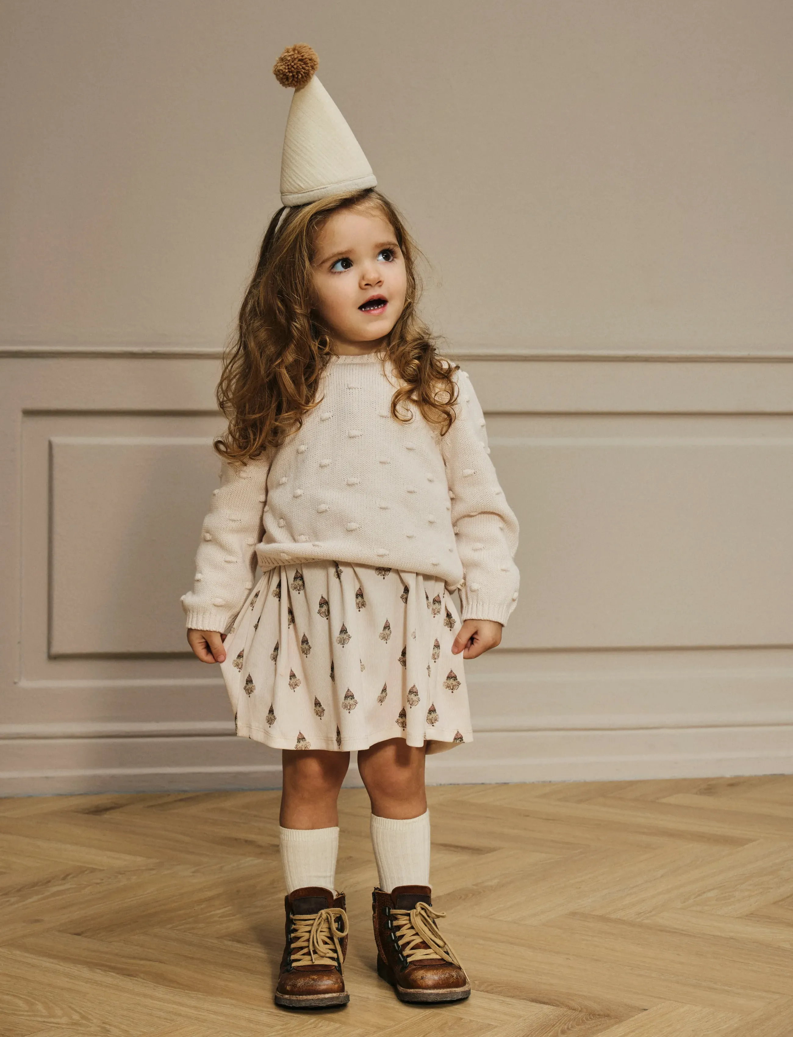 Lil'Atelier - NMFLAVO EMI LS DRESS LIL - langärmelige freizeitkleider - pastel parchment - 4
