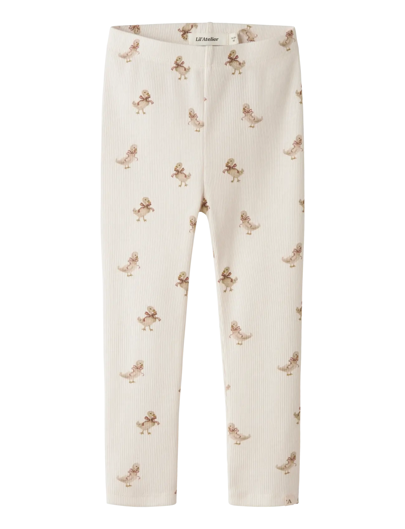 Lil'Atelier NMFLAVO ELF SLIM LEGGING LIL - Tøj - ALMOST MAUVE / cream