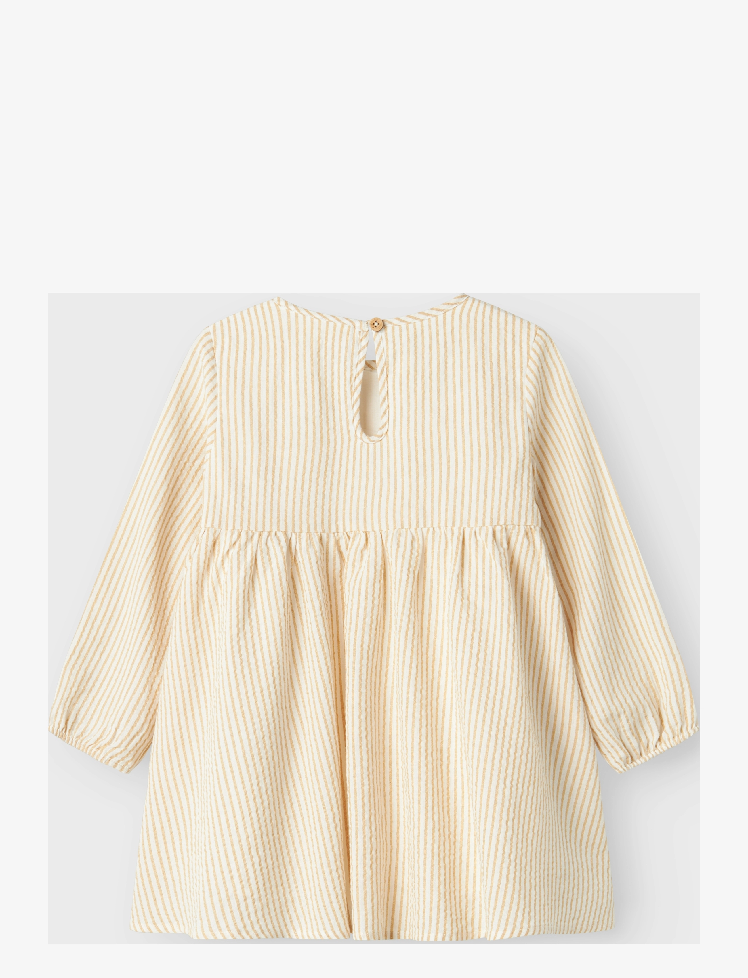 Lil'Atelier - NMFLINO LS LOOSE DRESS LIL - coconut milk - 1