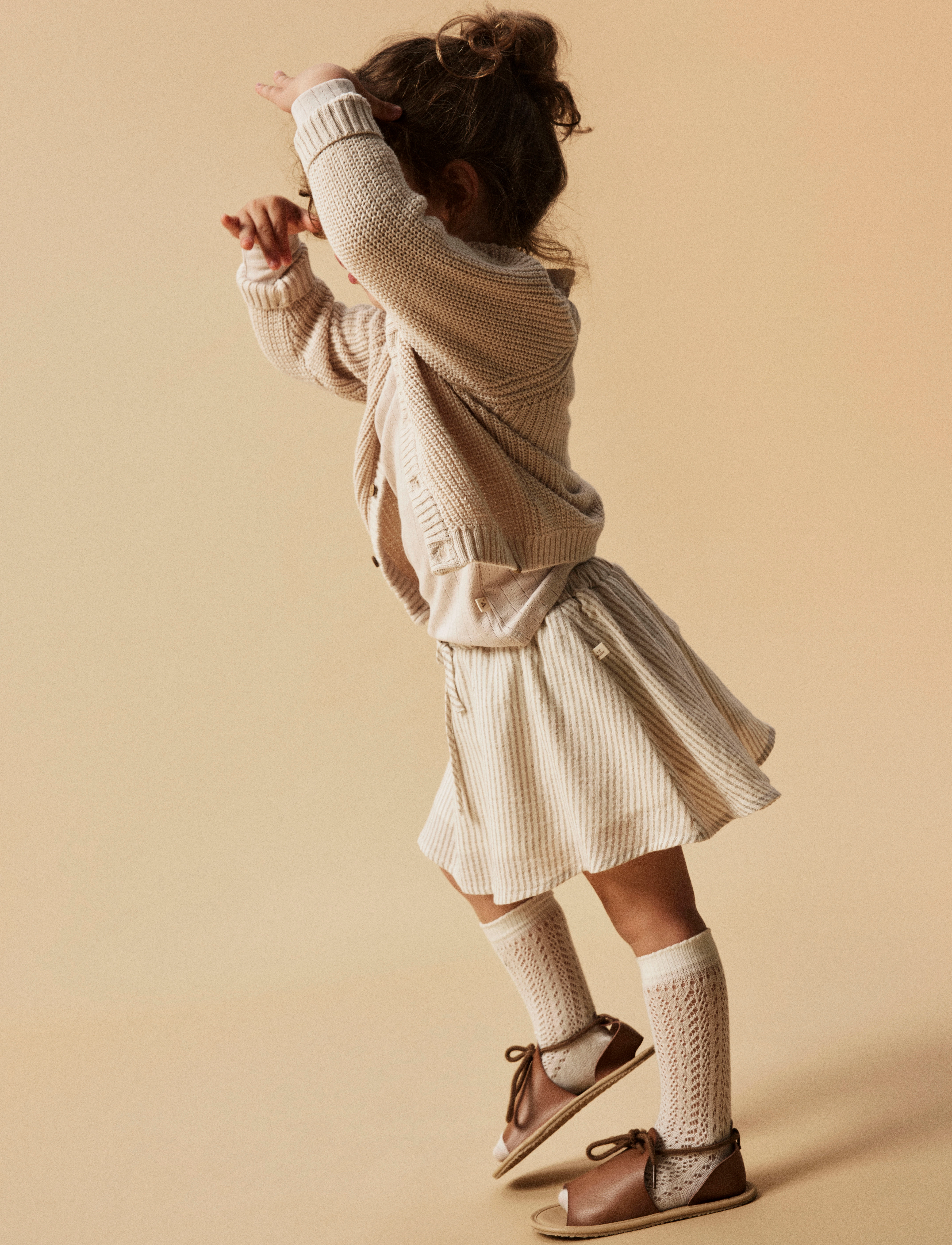 Lil'Atelier - NMFLINO SKIRT LIL - coconut milk - 3