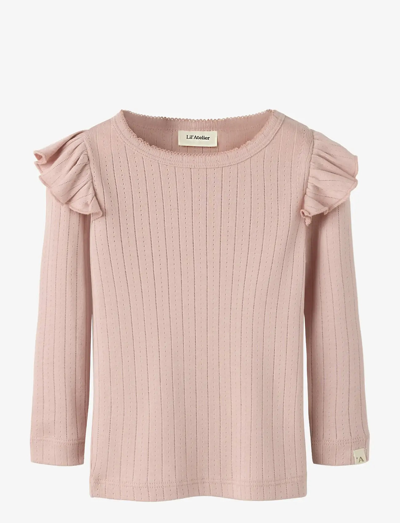 Lil'Atelier - NMFRACHEL NAN LS SLIM TOP LIL - pikkade varrukatega t-särgid - misty rose - 1