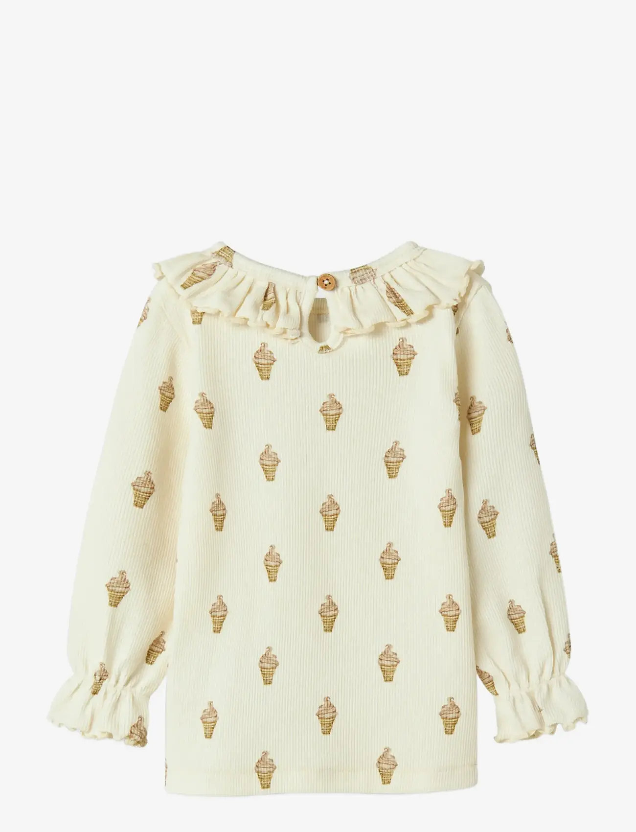 Lil'Atelier - NMFGAVO EUG LS SLIM TOP LIL - herbstliche kleidung - turtledove - 1