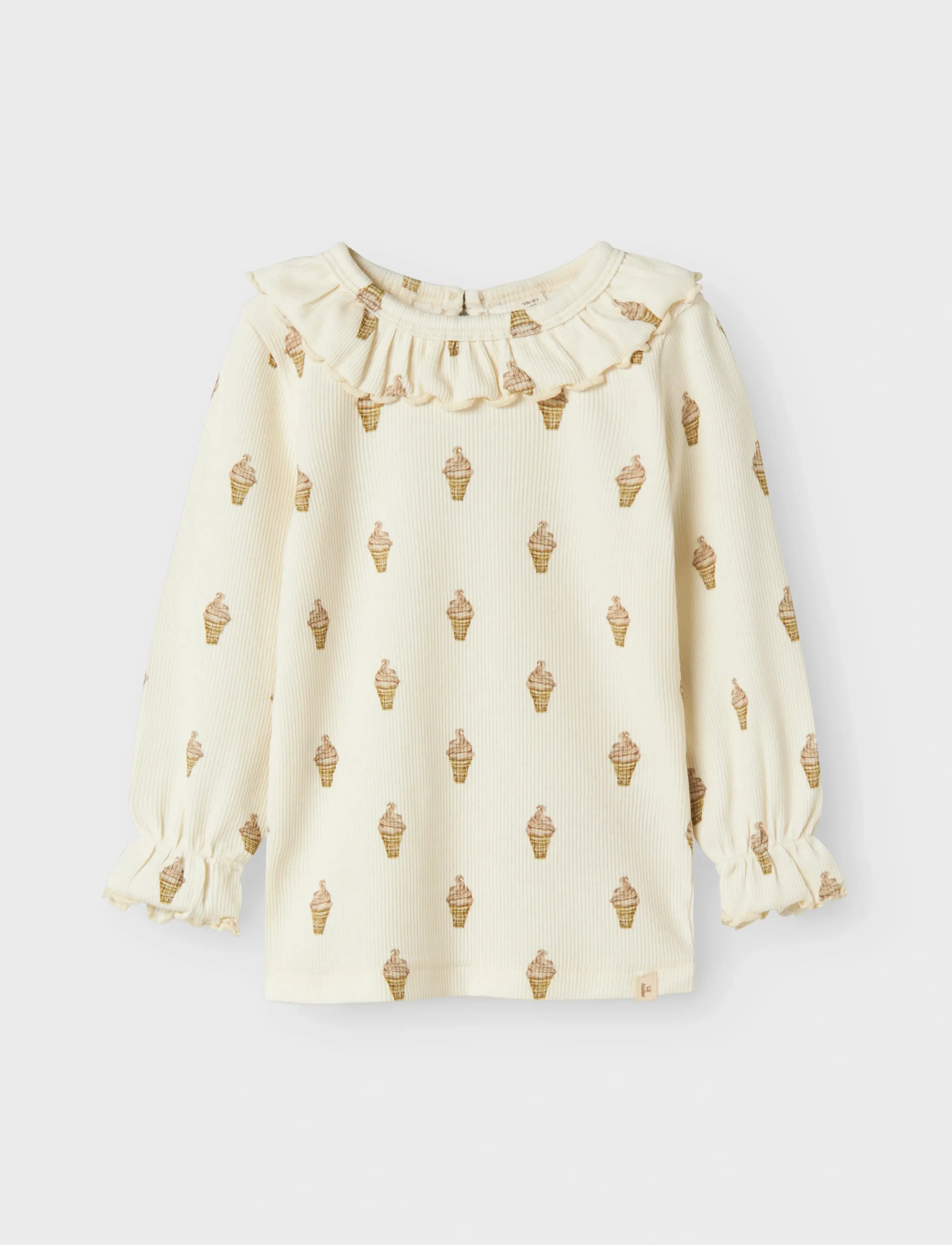 Lil'Atelier - NMFGAVO EUG LS SLIM TOP LIL - turtledove - 2