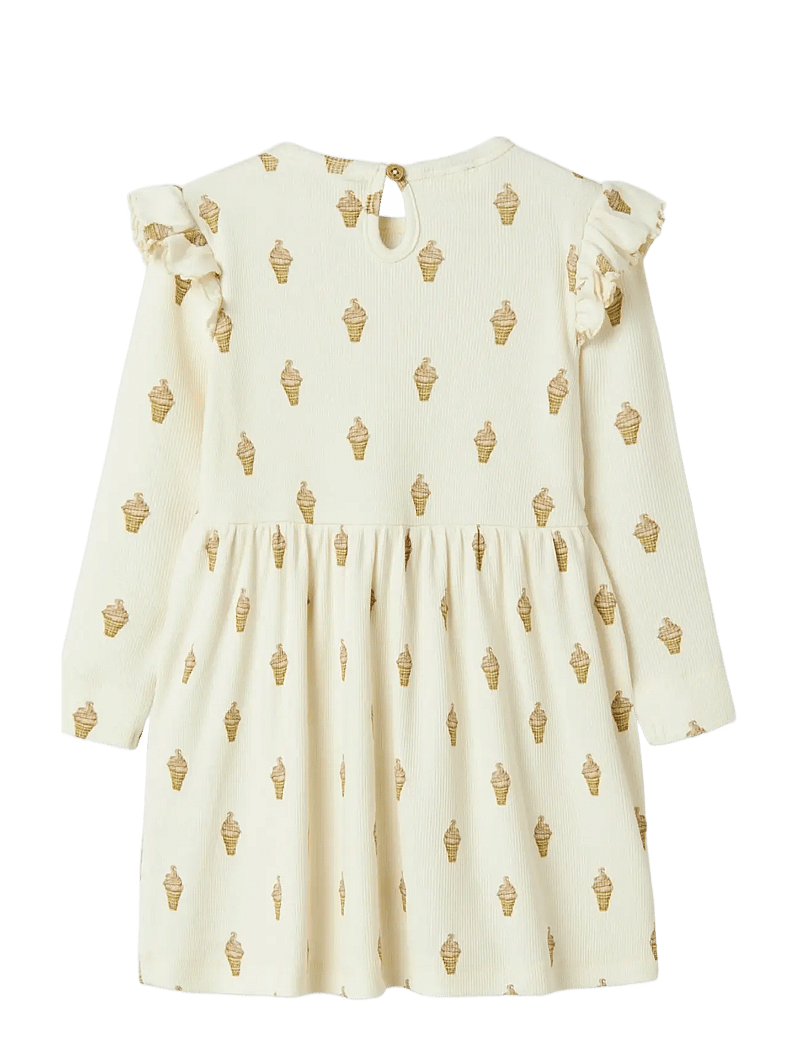 Lil'Atelier - NMFGAVO ENK LS DRESS LIL - langärmelige freizeitkleider - turtledove - 1