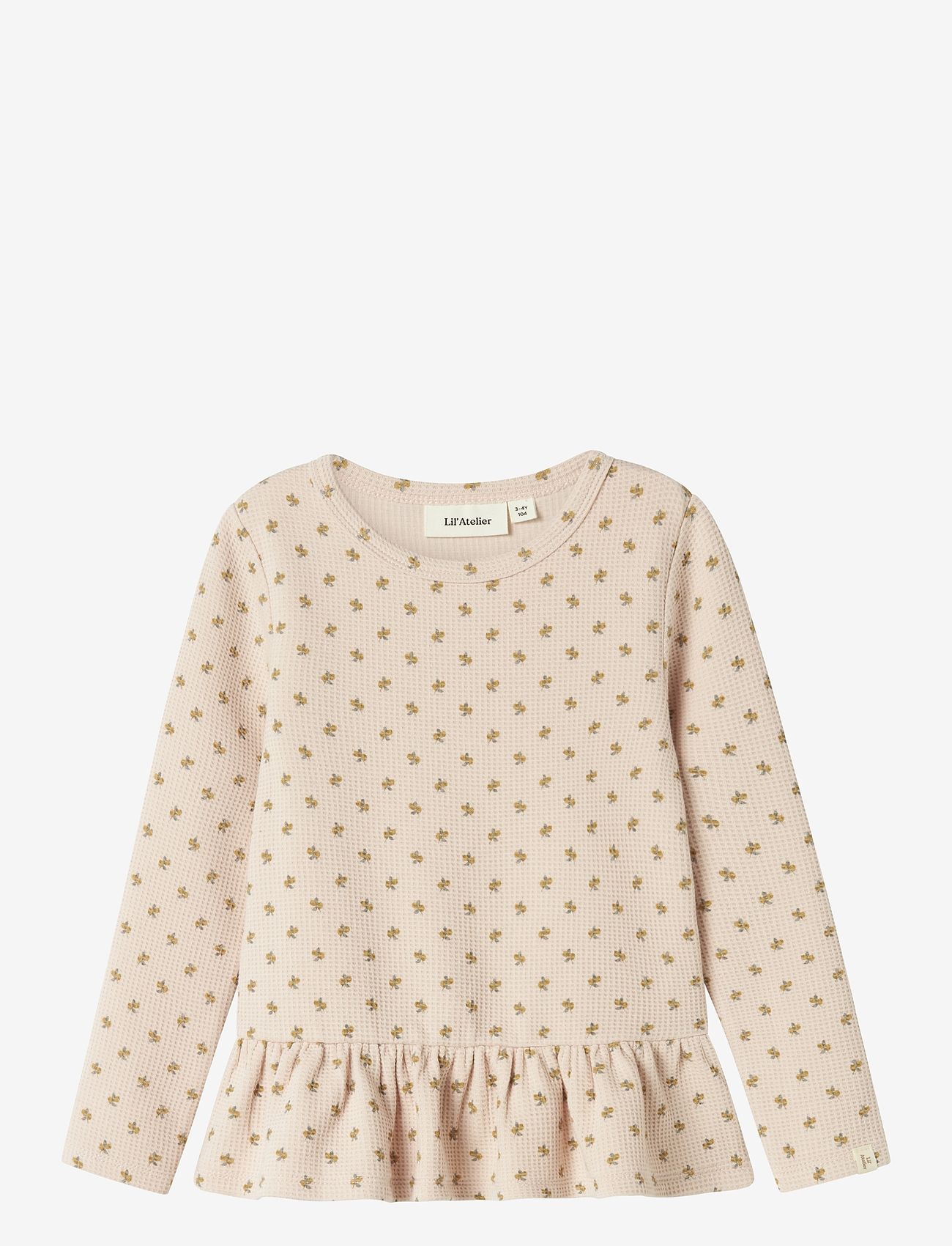 Lil'Atelier - NMFDESMA LS SLIM TOP LIL - peach whip - 0
