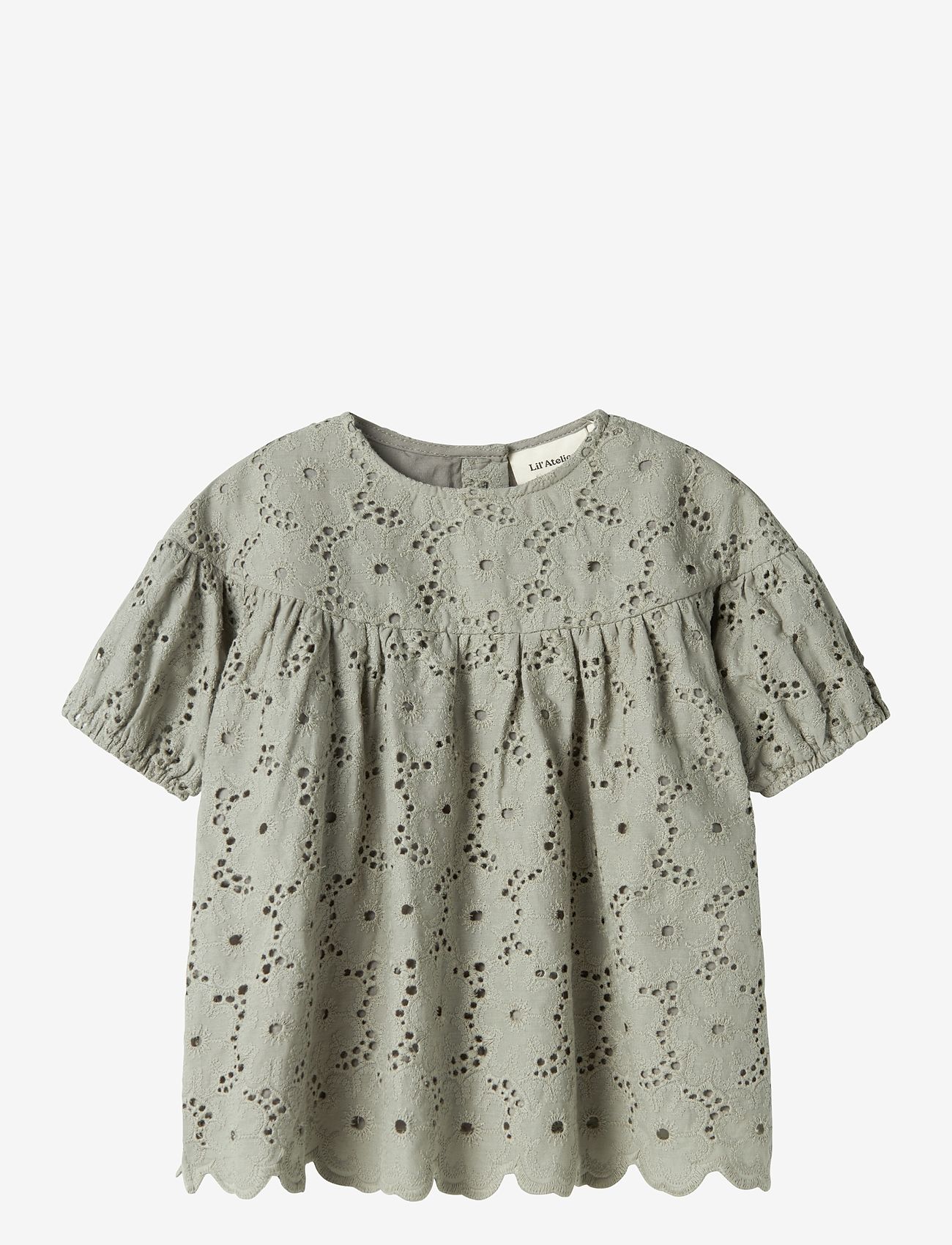 Lil'Atelier - NMFDALLY SS LOOSE SHIRT LIL - pluusid ja tuunikad - forest fog - 0