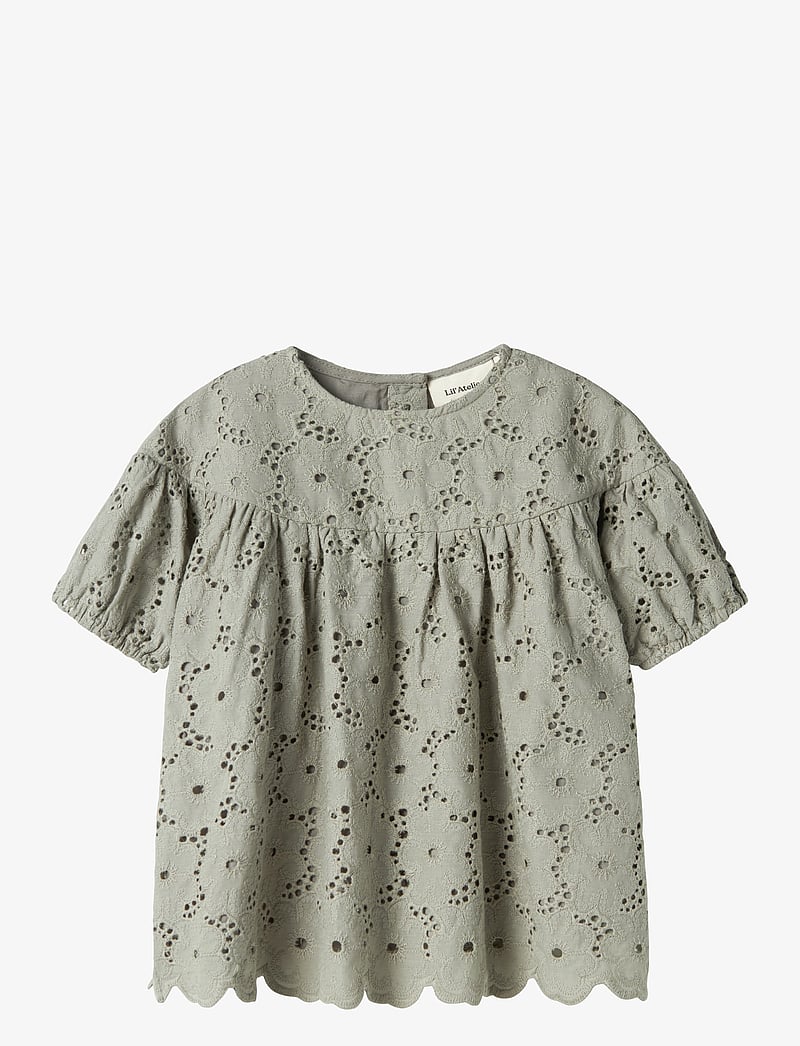 Lil'Atelier - NMFDALLY SS LOOSE SHIRT LIL - blusen & tuniken - forest fog - 0