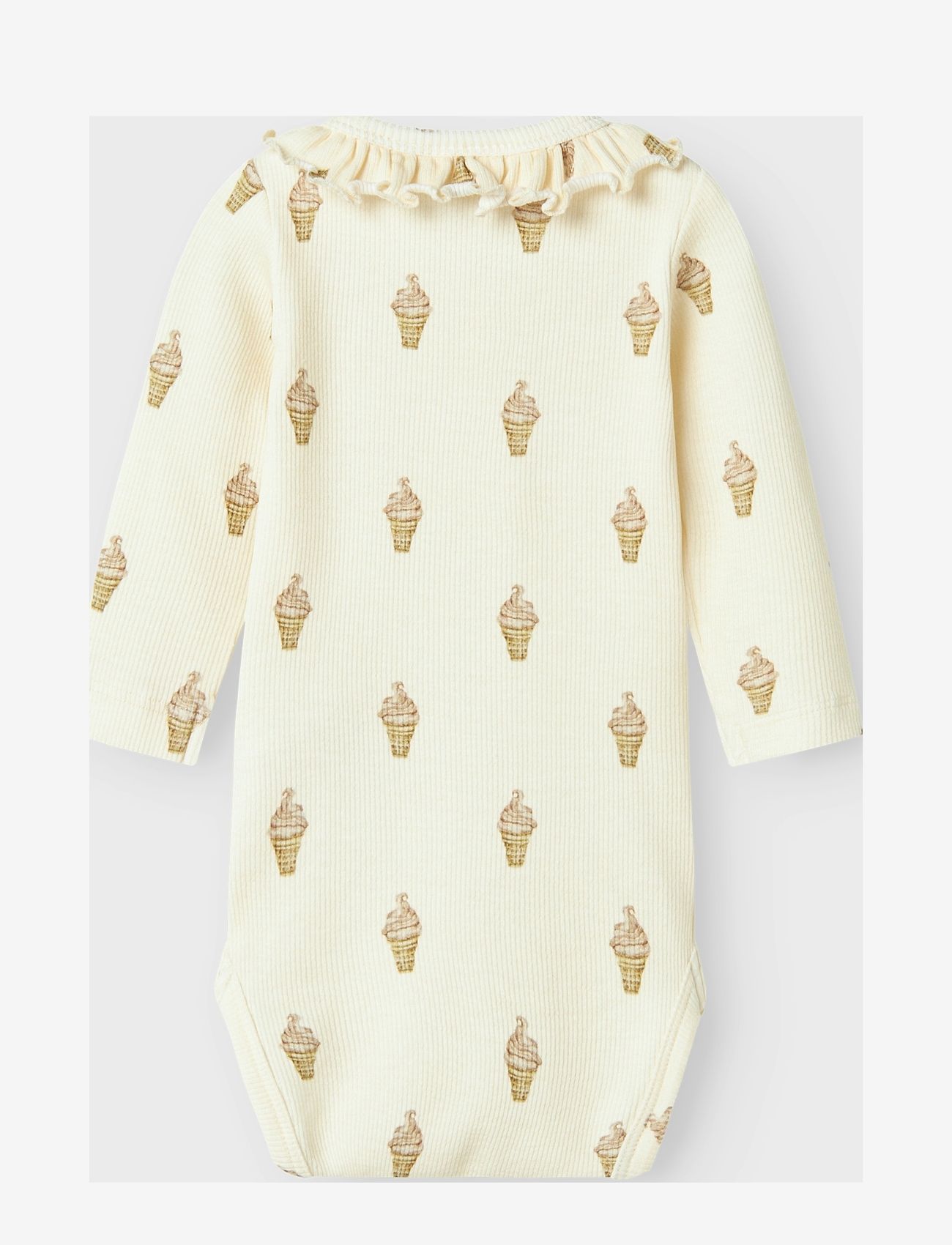 Lil'Atelier - NBFGAVO EMO LS SLIM BODY LIL - pikkade varrukatega bodid - turtledove - 1