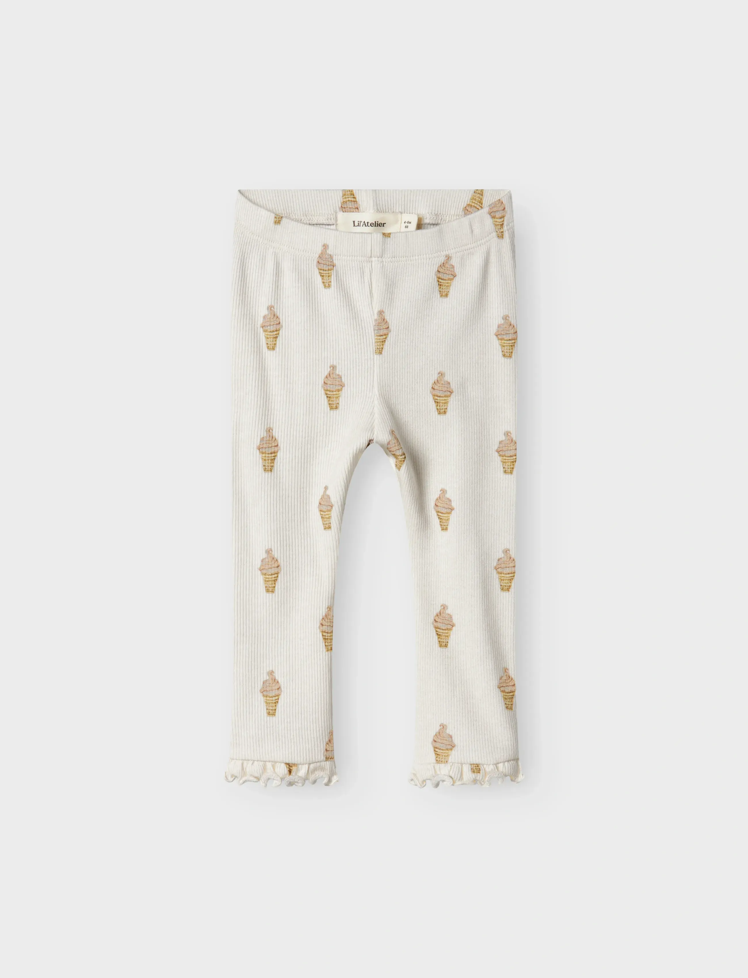 Lil'Atelier - NBFGAVO EKA SLIM LEGGING LIL - retuusid - turtledove - 2